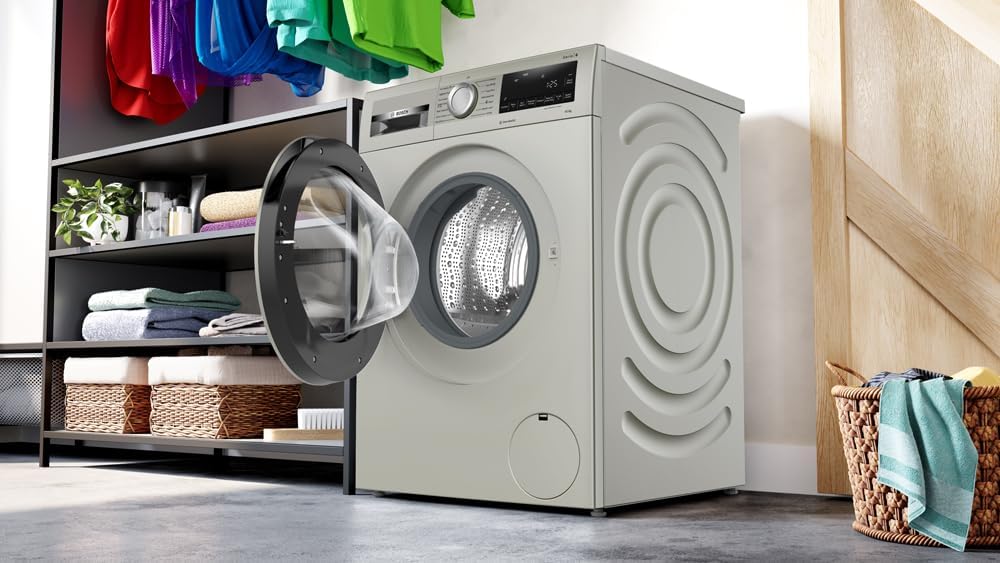 Bosch WGG254Z0GB Series 6, Free-Standing Washing Machine Front Loader, A Rated, 10 kg, 1400 rpm, Iron Assist, Speed Programme, White [Energy Class A]