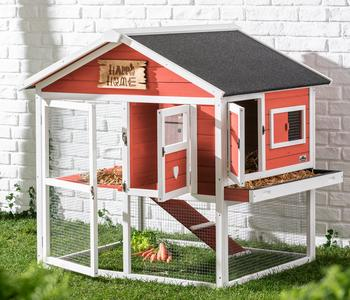 Dehner Lieblinge Rodent Home Castel, apricot, approx. W106/H108/D103 cm