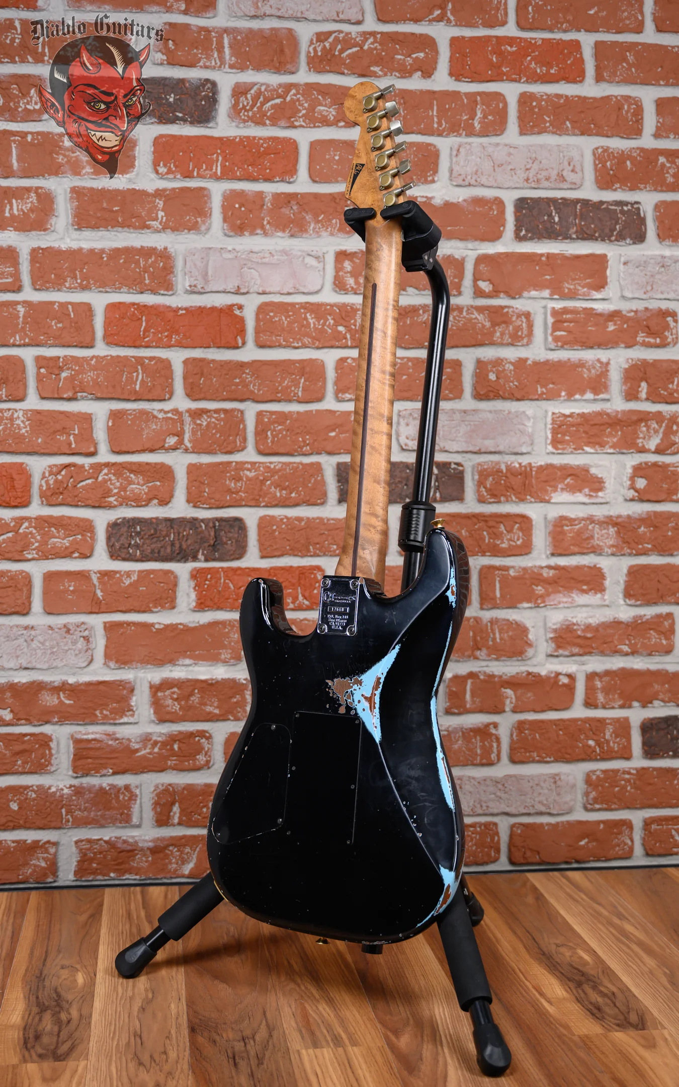 Charvel USA Custom Shop Music Zoo Exclusive Roasted San Dimas HS Master Built By Pasquale Campolattano Aged Black over Daphne Blue Heavy Relic Nitro 2024 w/OHSC