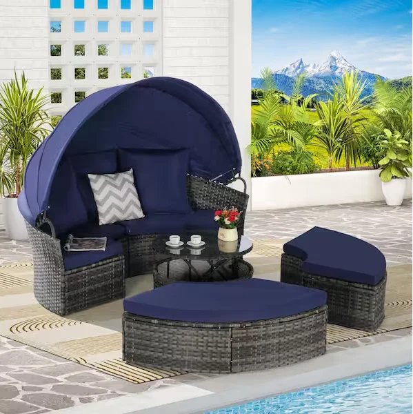 Lounge shell sun island outdoor weatherproof