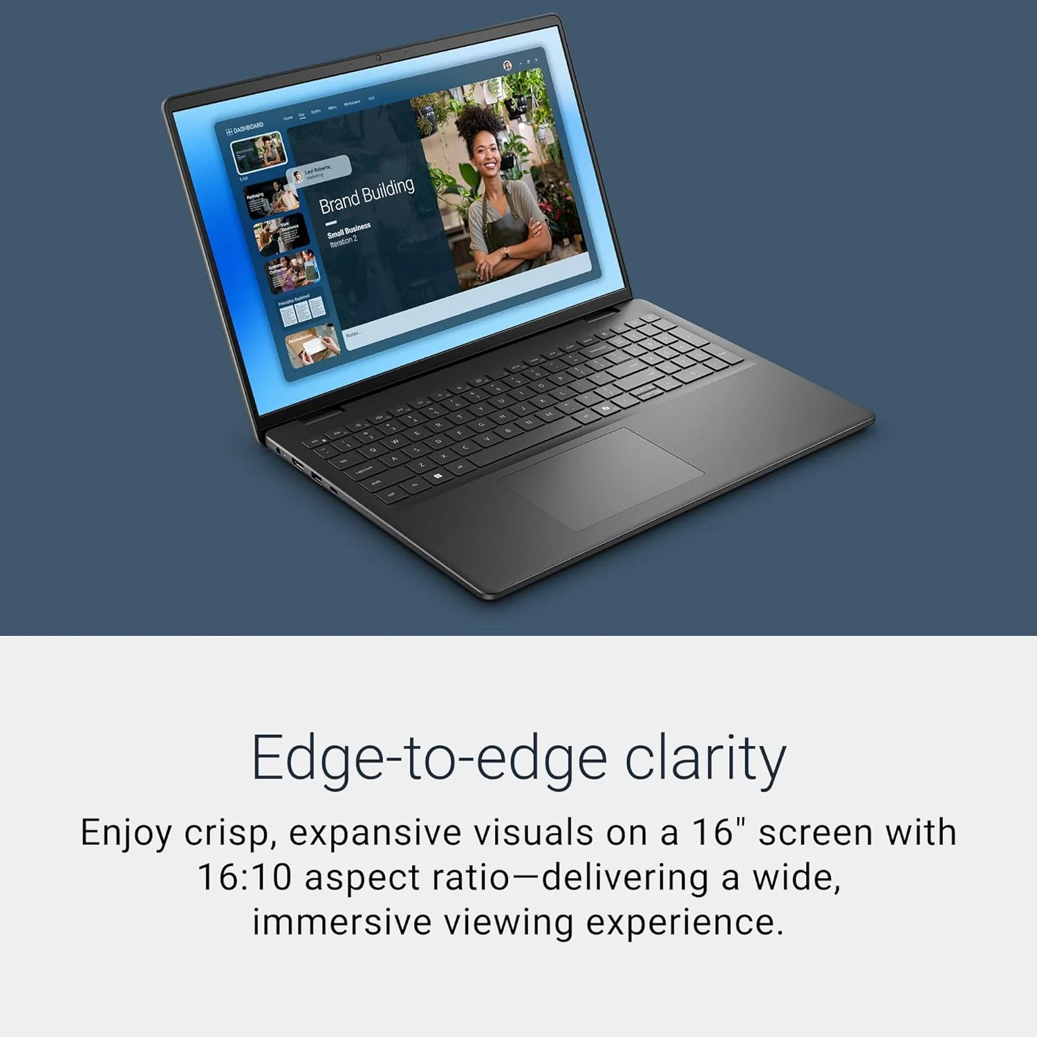 Dell 16 Laptop DC16250-16.0-inch 16:10 FHD+ (1920x1200) Touchscreen Display, 16GB DDR5 RAM, 512GB SSD, Intel Wi-Fi 6, Intel Graphics, Windows 11 Home, Onsite Service - Carbon Black