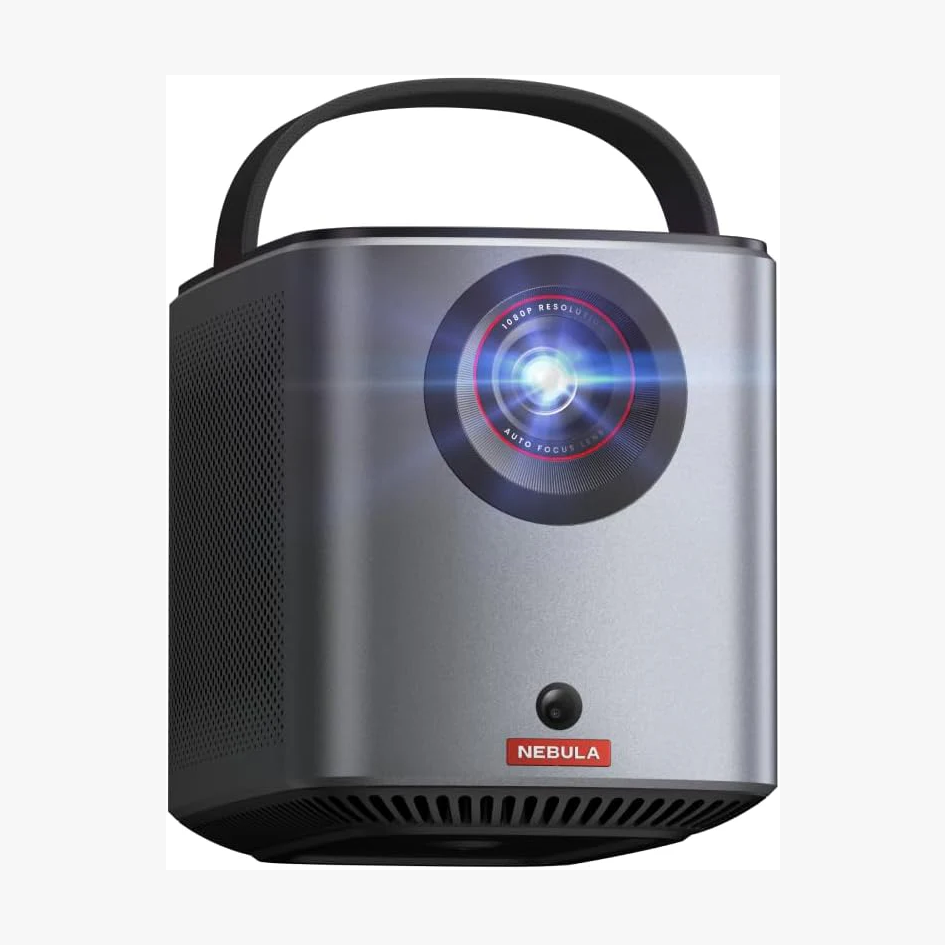 NEBULA Mars 3 Air GTV Projector - Netflix Officially Licensed, 400 ANSI-Lumen Brightness, Native 1080P, Dolby Digital Sound,150-Inch Picture, Built-In Battery for 2.5 Hours of Playtime Anywhere.