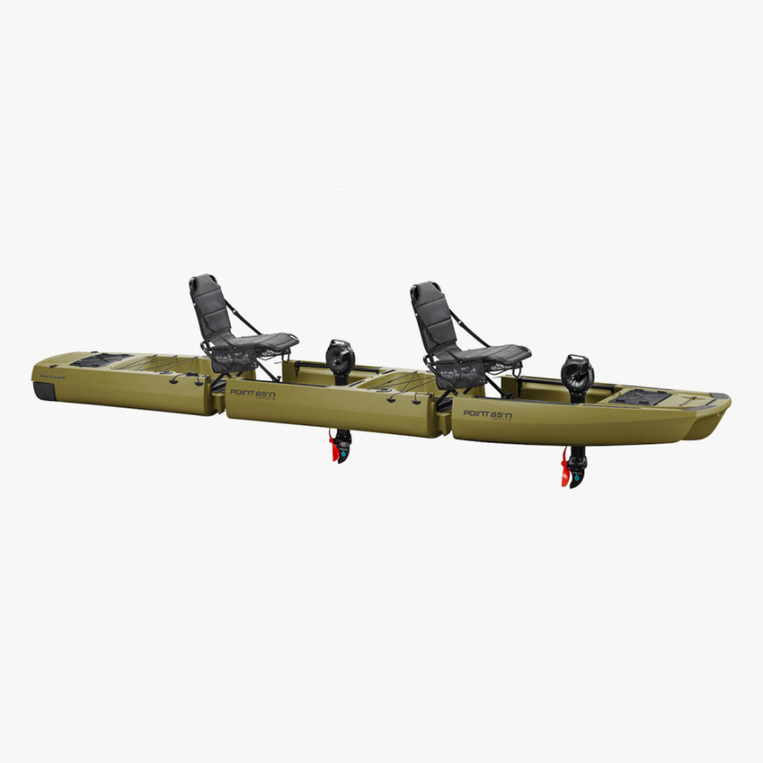 Modular three-body fishing kayak
