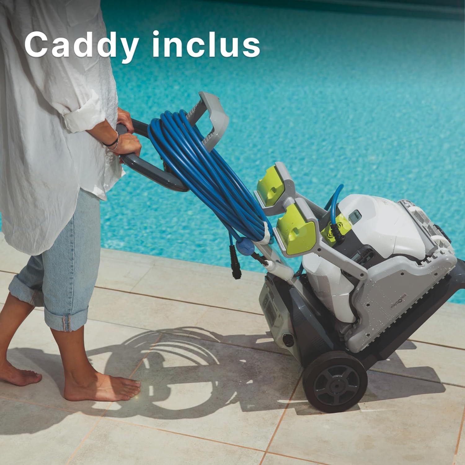 DOLPHIN T60 Electric Pool Cleaner Robot - Wall Cleaning, In-Ground Pool Up to 15 m