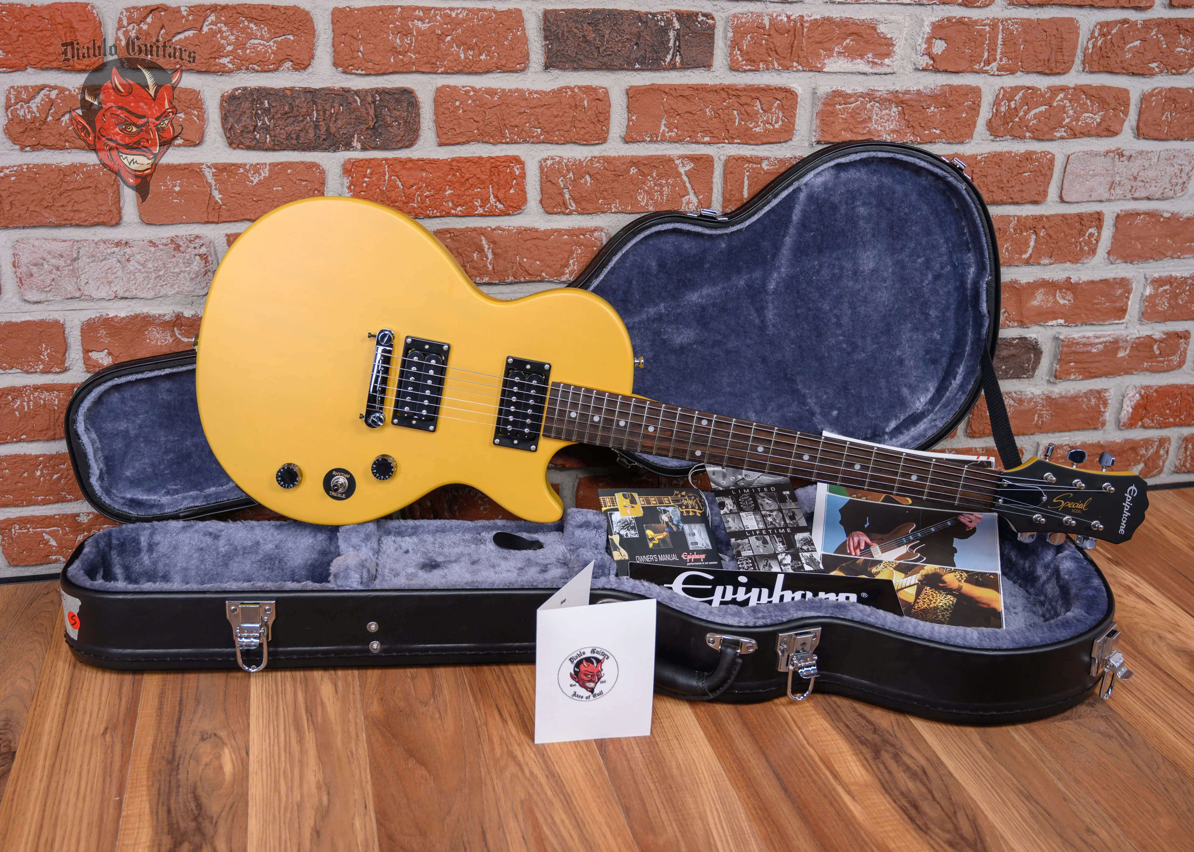 Epiphone Les Paul Special I TV Yellow 2012 w/Hard Shell Case