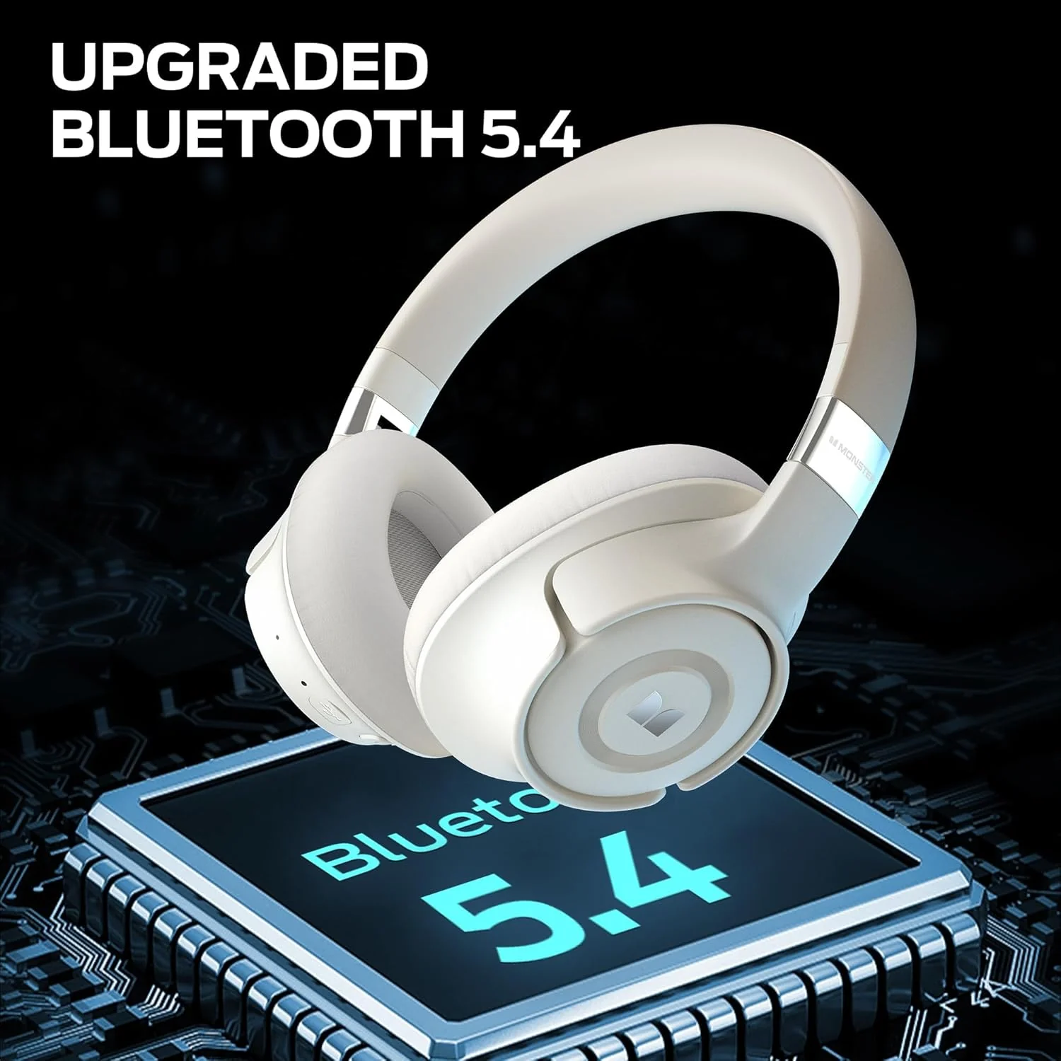 Monster Persona SE ANC Active Noise Cancelling Headphones, Bluetooth Headphones Over Ear with 60H Playtime, HiFi Stereo Audio, Deep Bass, Wireless Headphones for Office