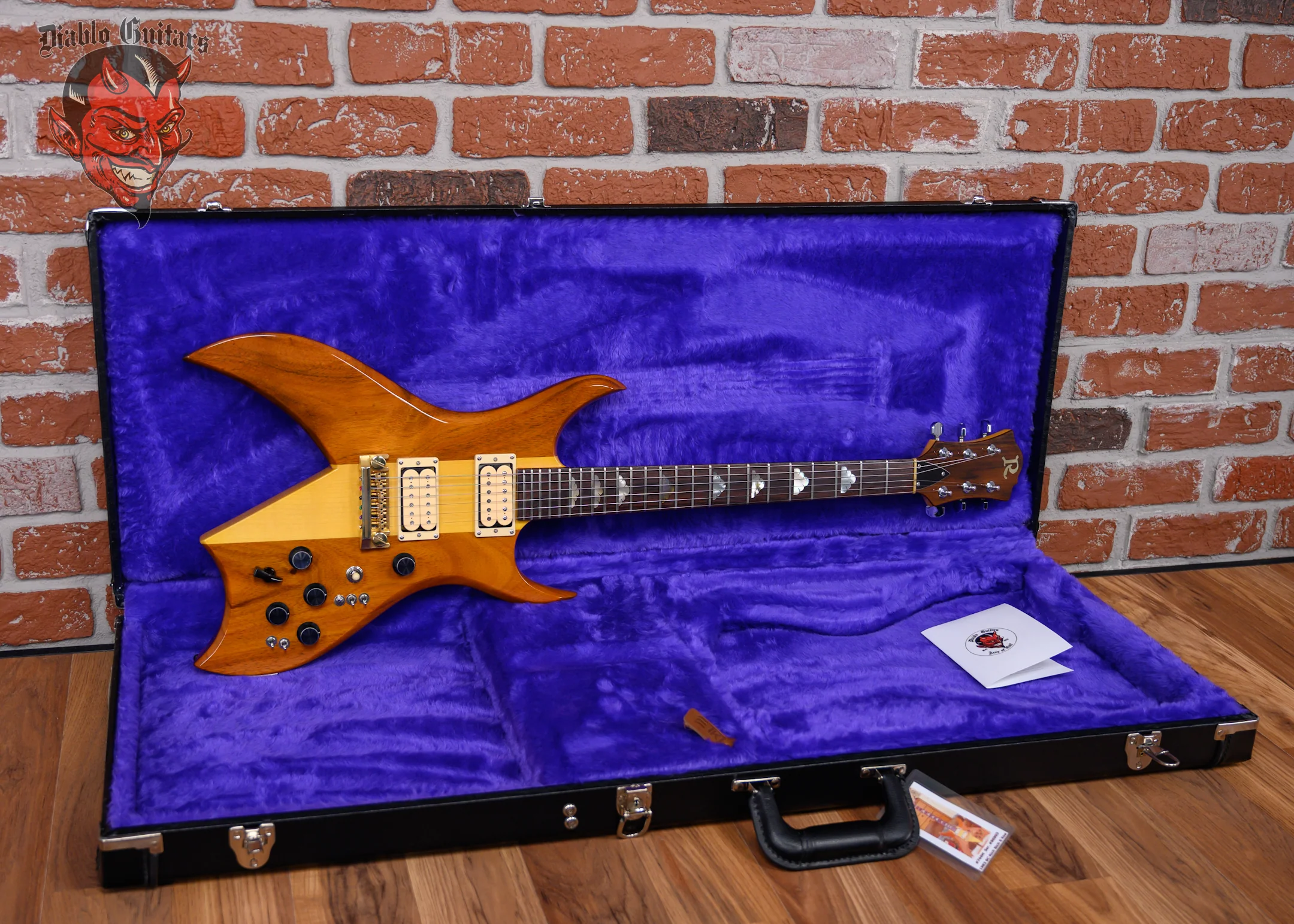 B.C. Rich Bich 6 Natural 1983 w/Hardshell Case