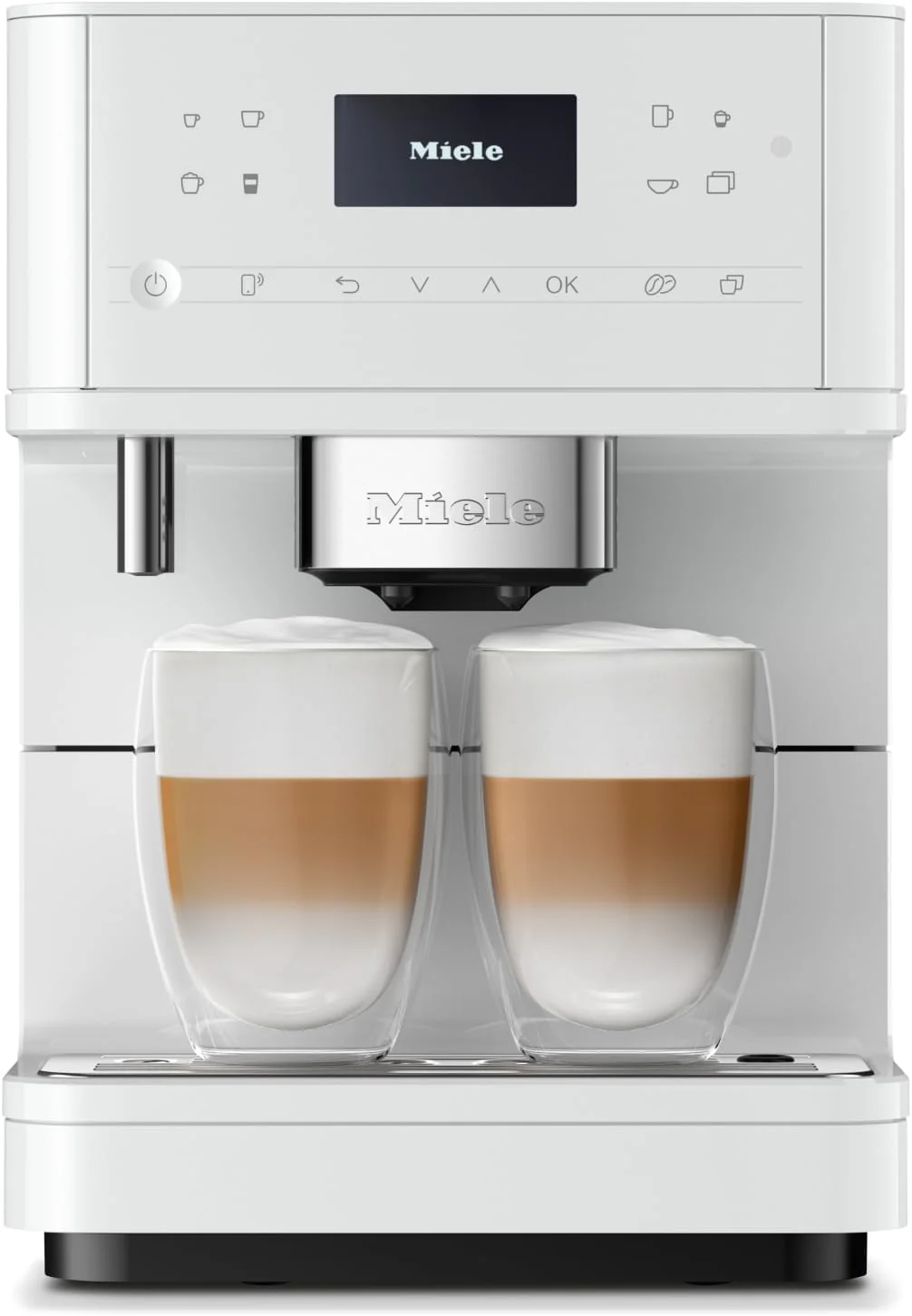 Miele CM 6160 MilkPerfection Automatic Wifi Coffee Maker & Espresso Machine Combo, Obsidian Black - Grinder, Milk Frother