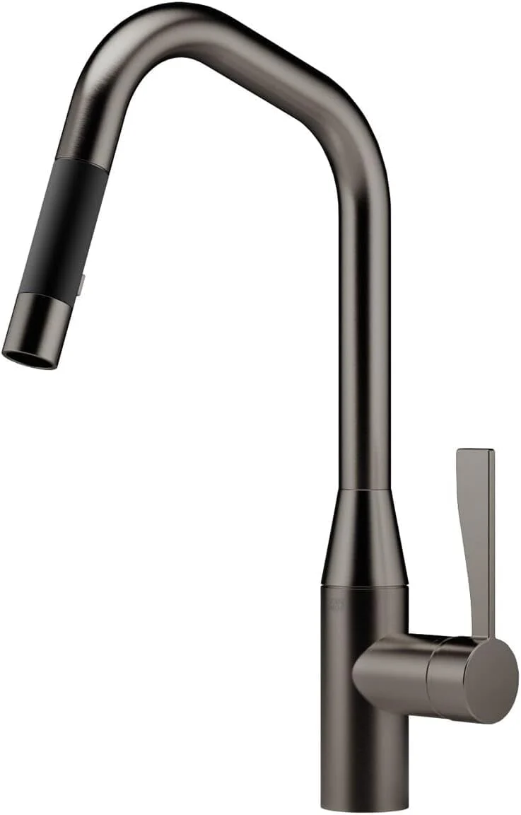 Dornbracht Single Lever Mixer Pull-Down with Spray Sync 33875895-99 Dark Platinum Matt