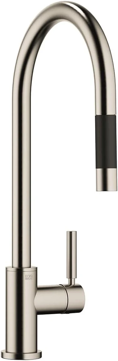 Dornbracht Single Lever Mixer Pull-Down with Spray Function Tara 33870888 Brushed Platinum