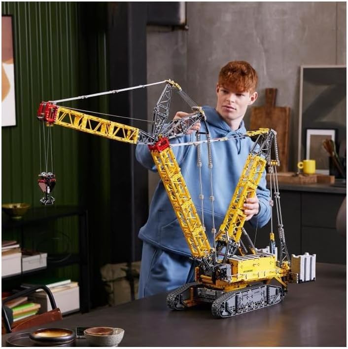 LEGO 42146 Technic Liebherr Crane LR 13000 Model Building Kit with Construction Vehicles, Construction Kit for Adults, Vehicles with Remote Control via CONTROL+ App, Construction Set with Realistic
