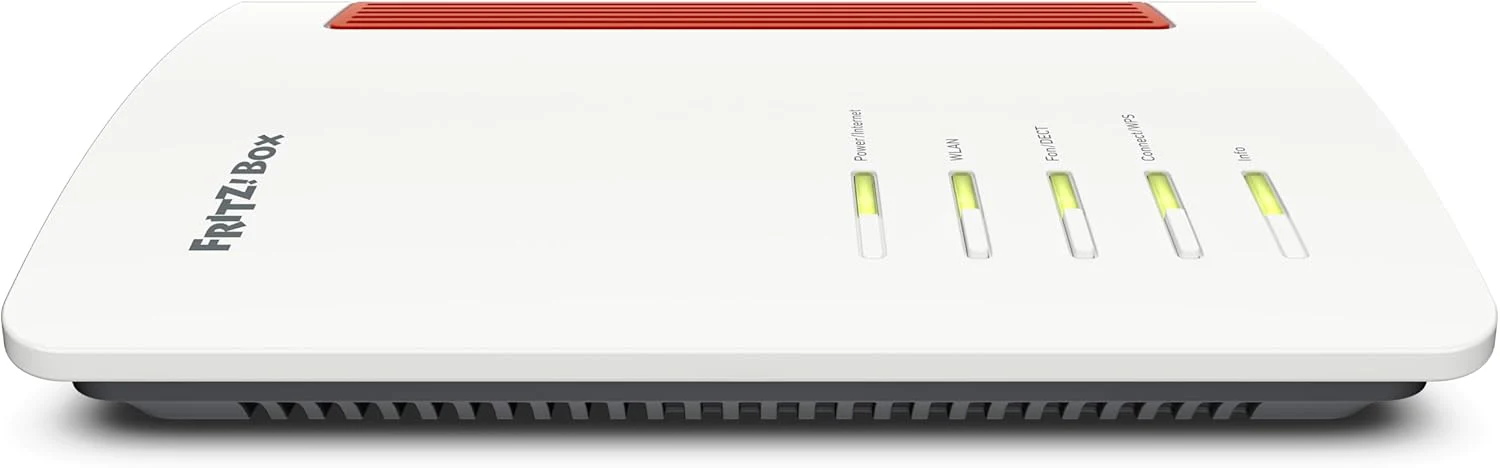 FRITZ!Box 4690 Wi-Fi 7 Mesh Router, for Cable, DSL or Fiber Optic Connection, up to 6,960 Mbit/s, 1x 10 Gigabit WAN and LAN, 3x 2.5 Gigabit LAN, DECT Base, WLAN Mesh, German Version