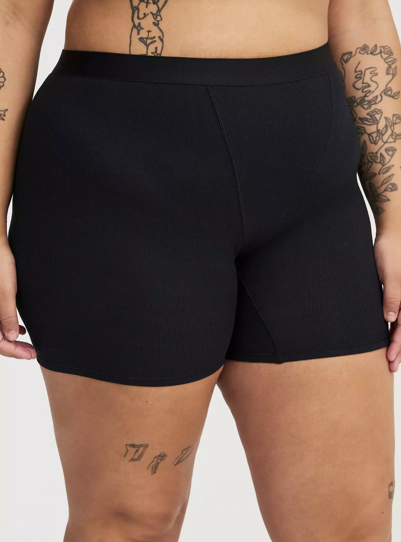 Cotton Rib High-Rise Short Panty