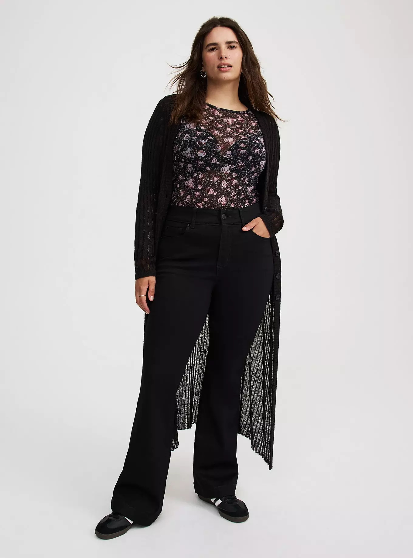 Mesh Long Sleeve Top