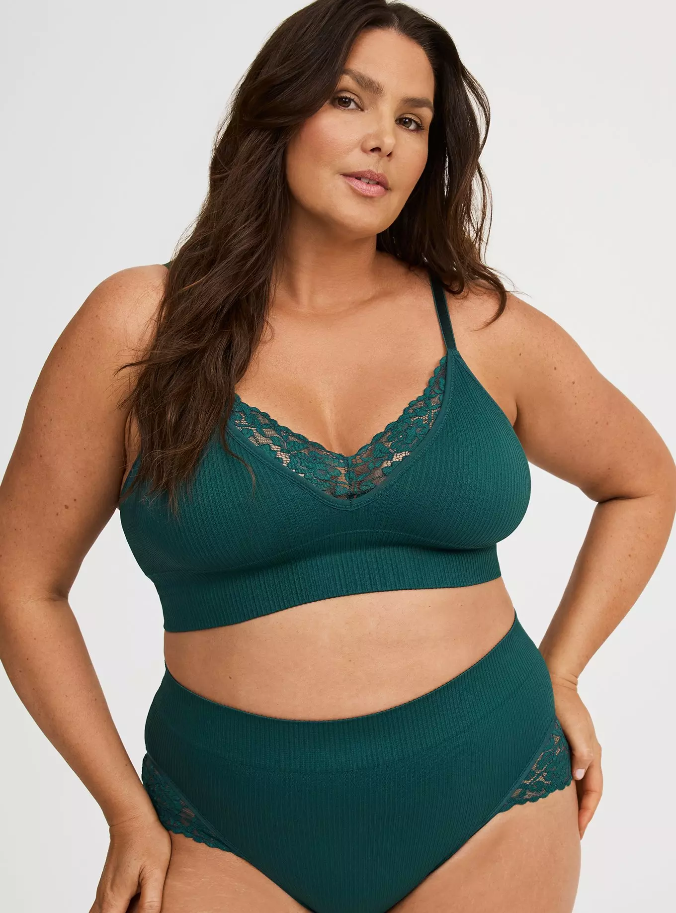 Lightly Lined Seamless Plunge Bralette