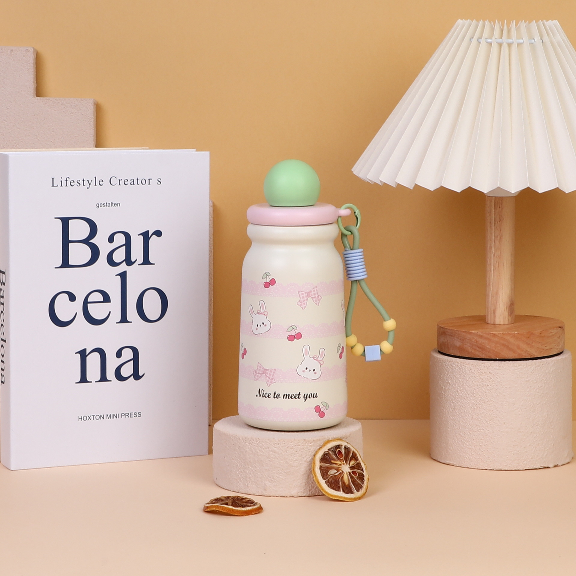 Cat-themed Insulated Water Bottle