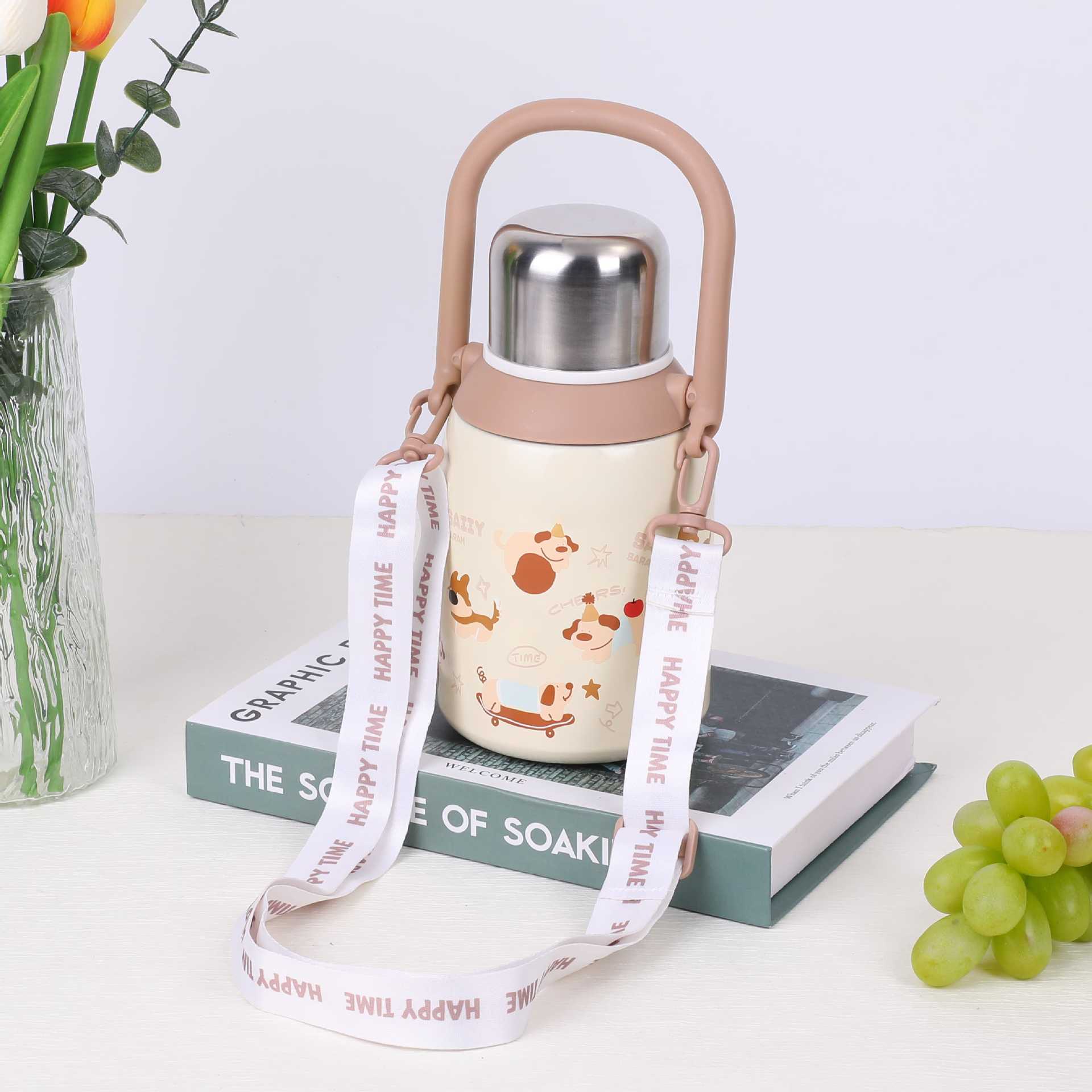 Dog-themed Insulated Water Bottle