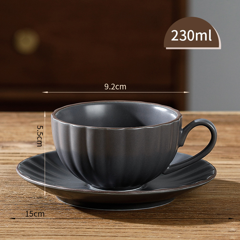 Creamy Chocolate Coffee Cup and Saucer Set