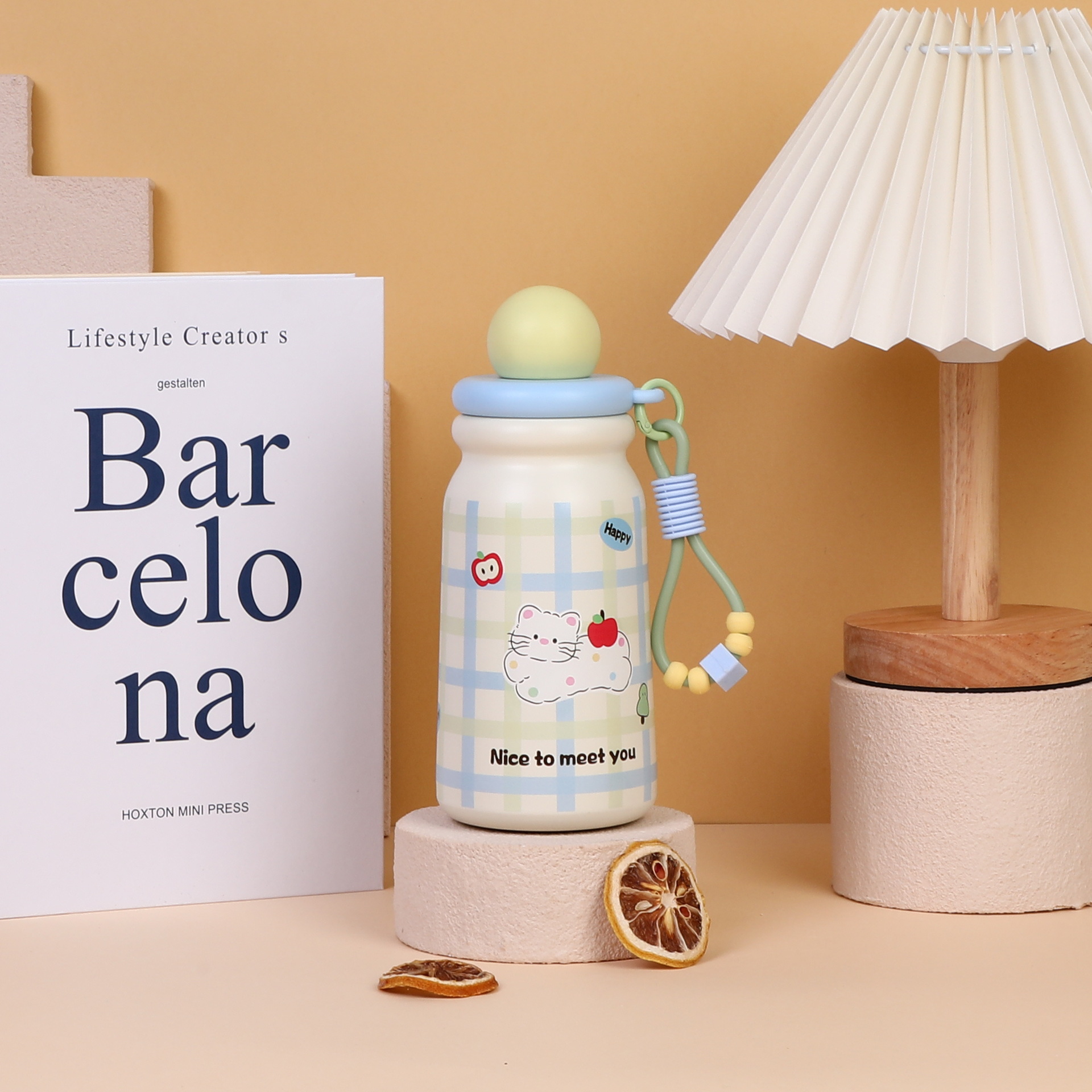 Cat-themed Insulated Water Bottle