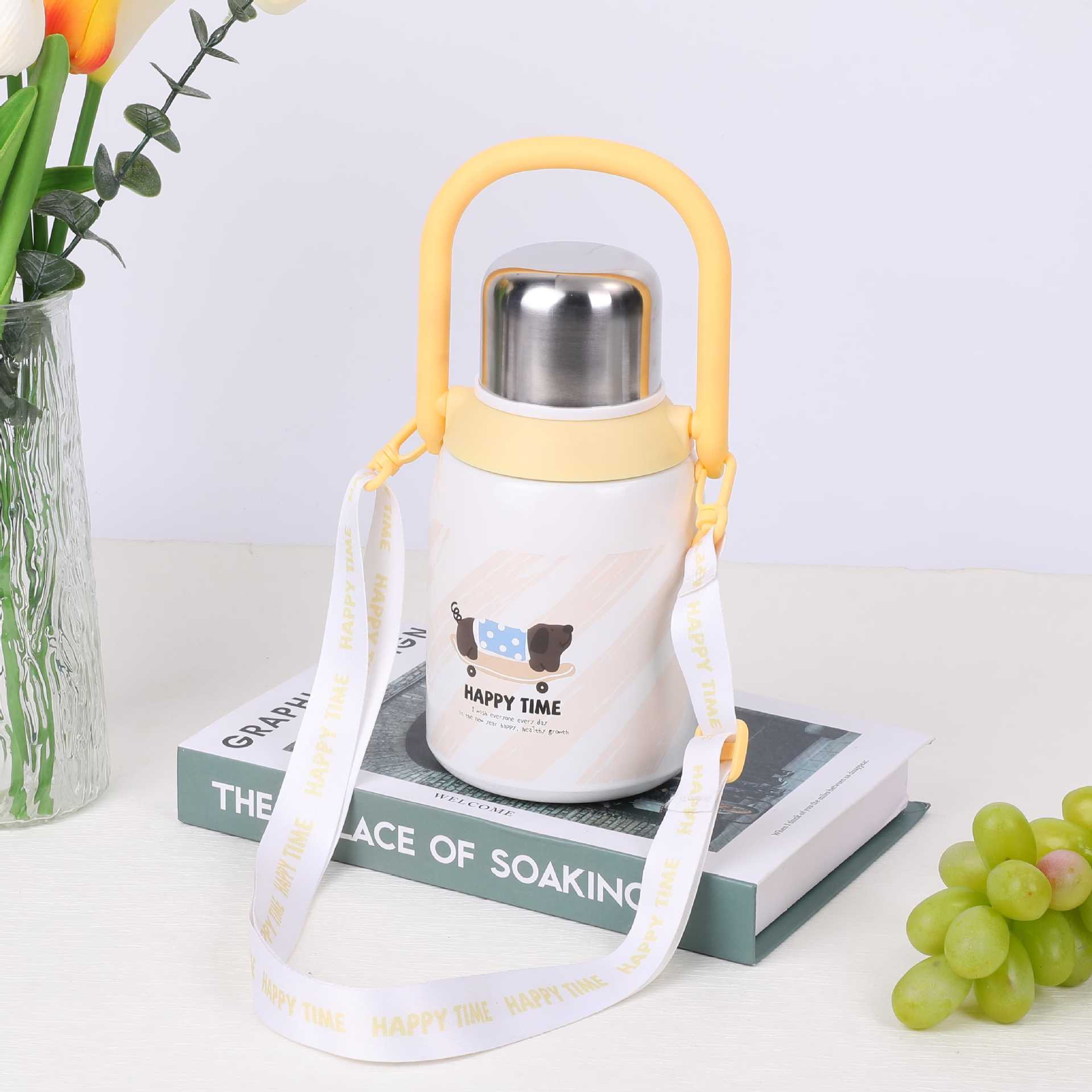 Dog-themed Insulated Water Bottle