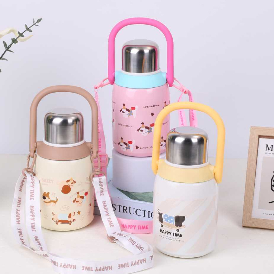 Dog-themed Insulated Water Bottle