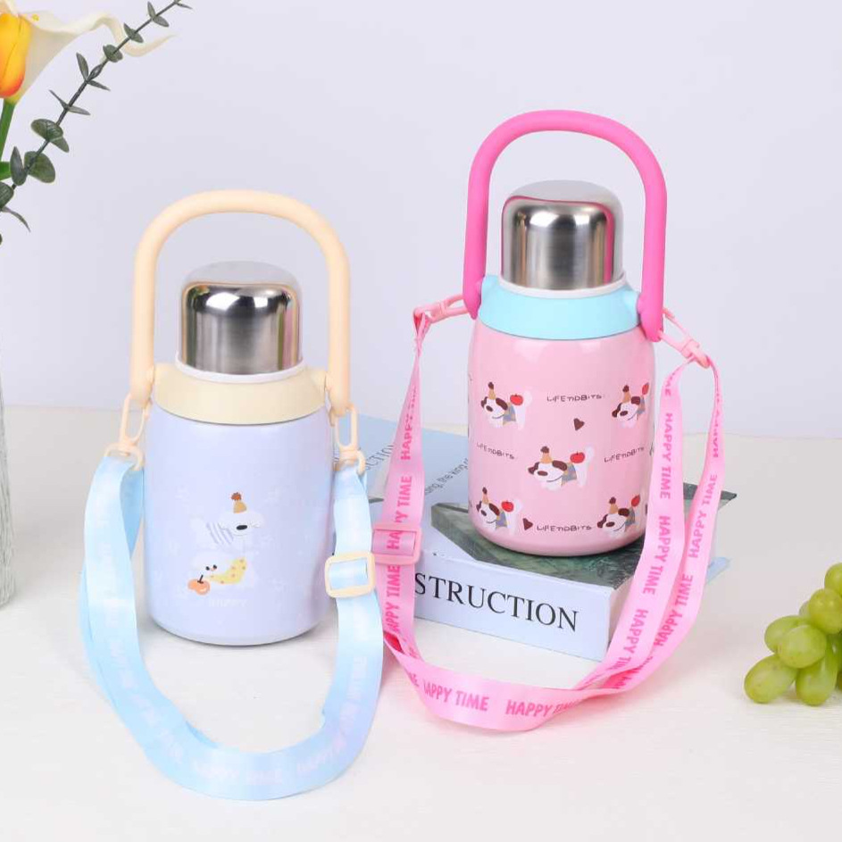 Dog-themed Insulated Water Bottle