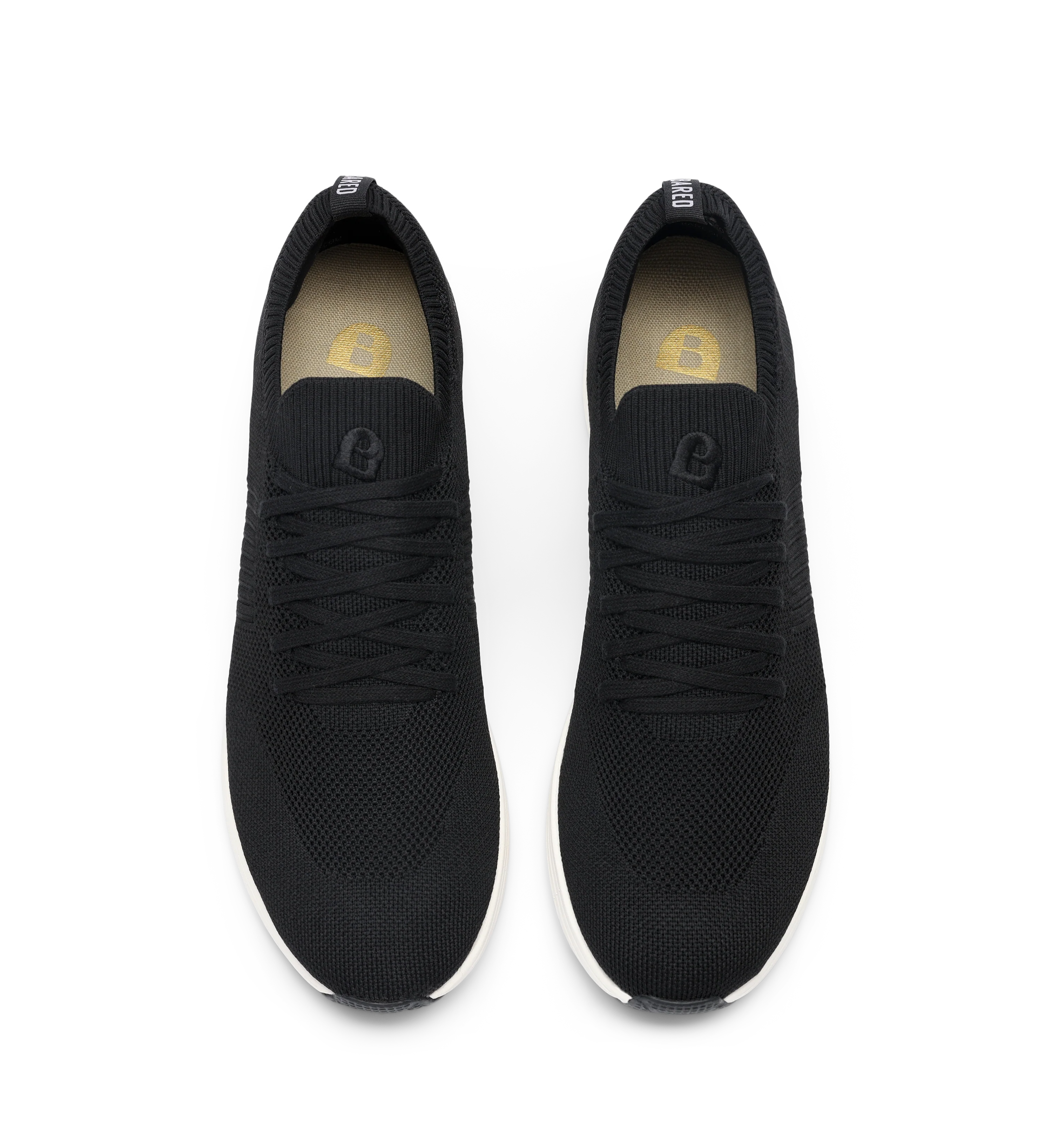 Jinzo Black Knit Sneakers