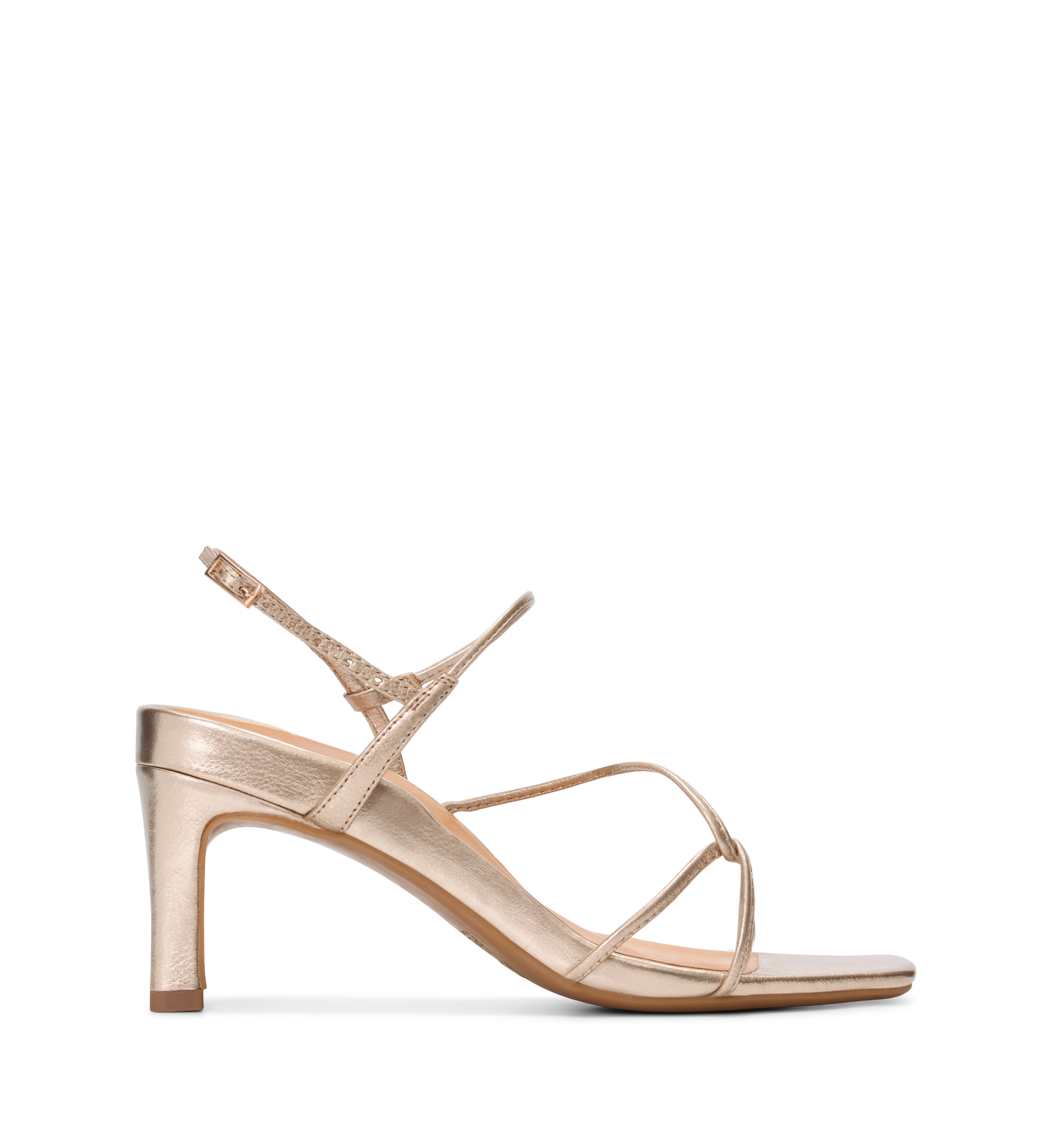 Lullula Champagne Emboss Leather High Heels
