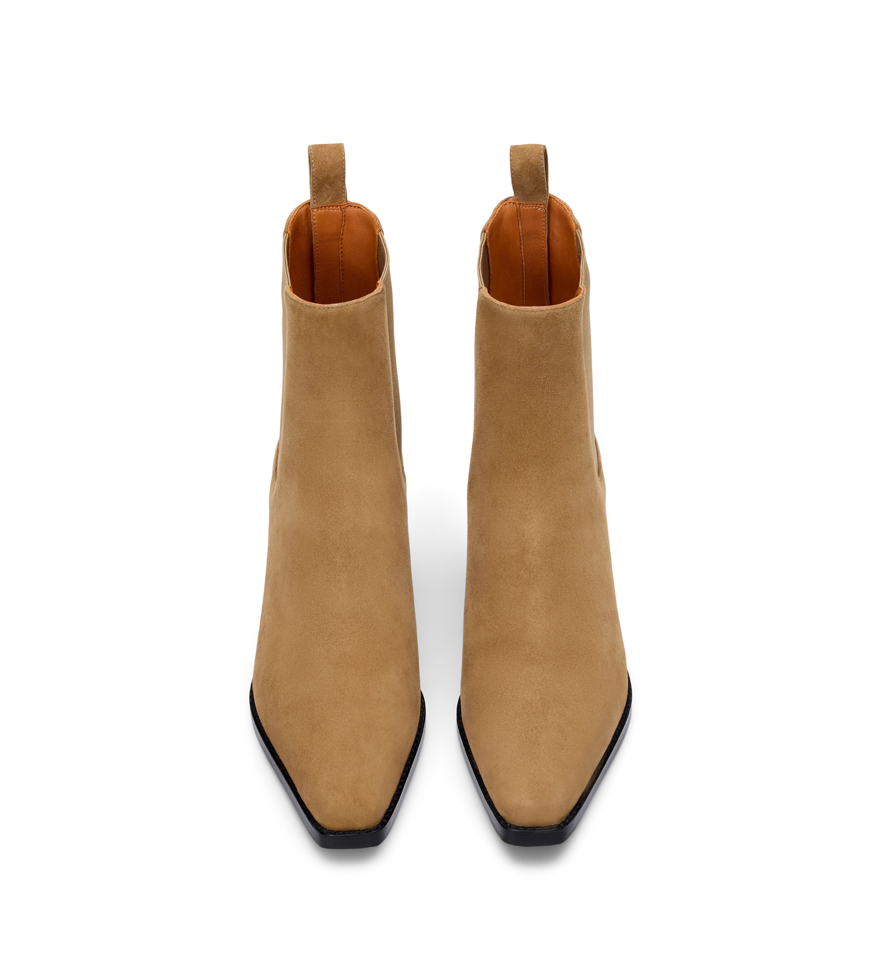 Vini Camel Suede Heeled Boots