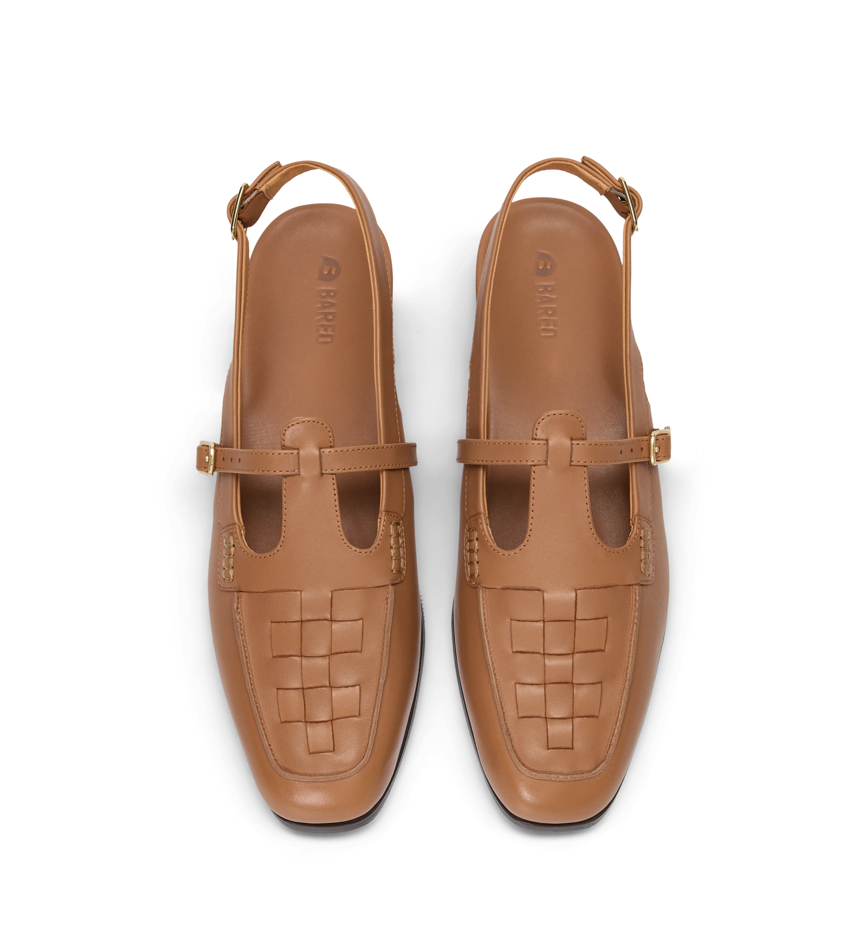 Eclectus Tan Leather Flats