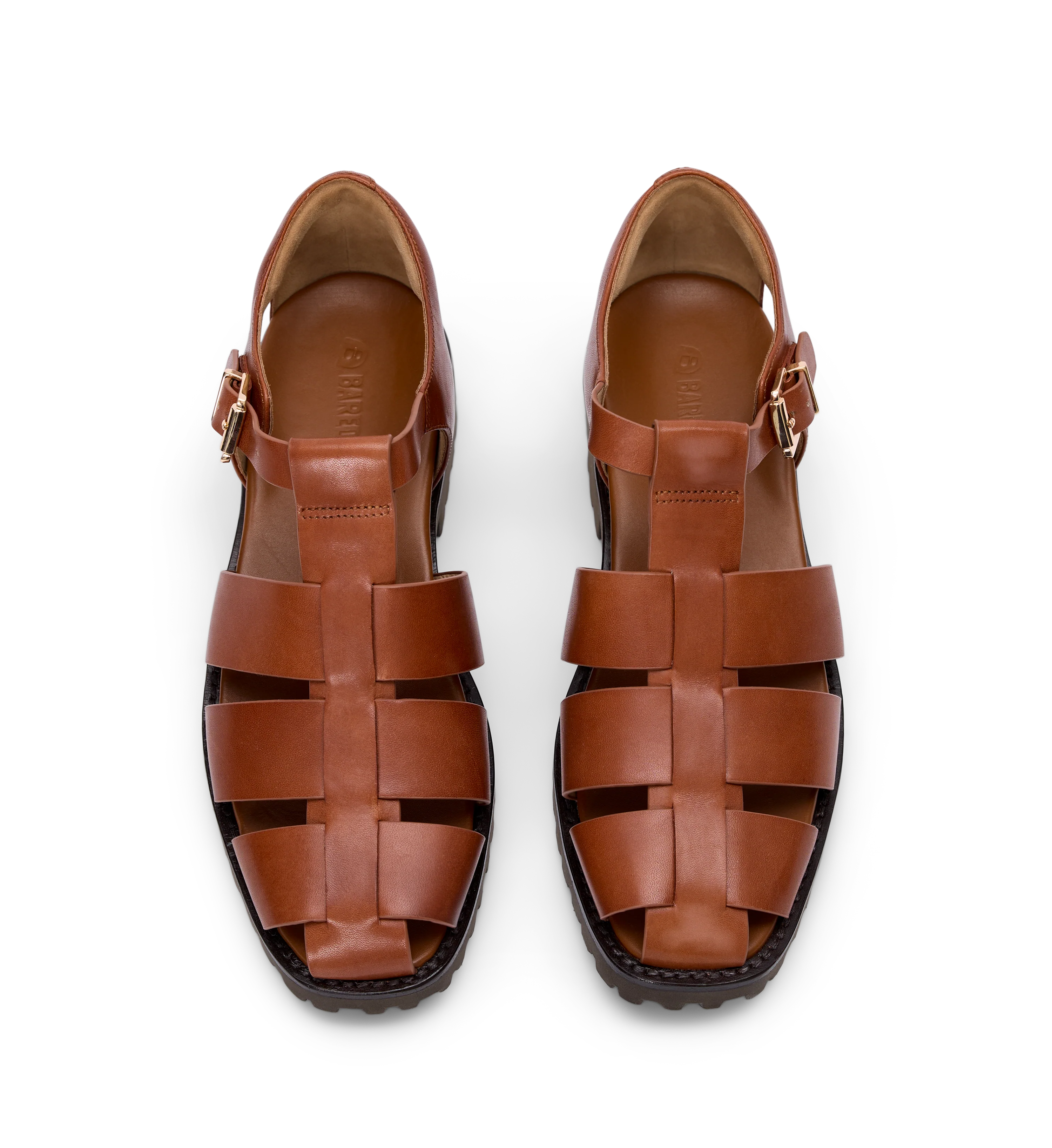 Crossbill Tan Leather Chunky Sandals