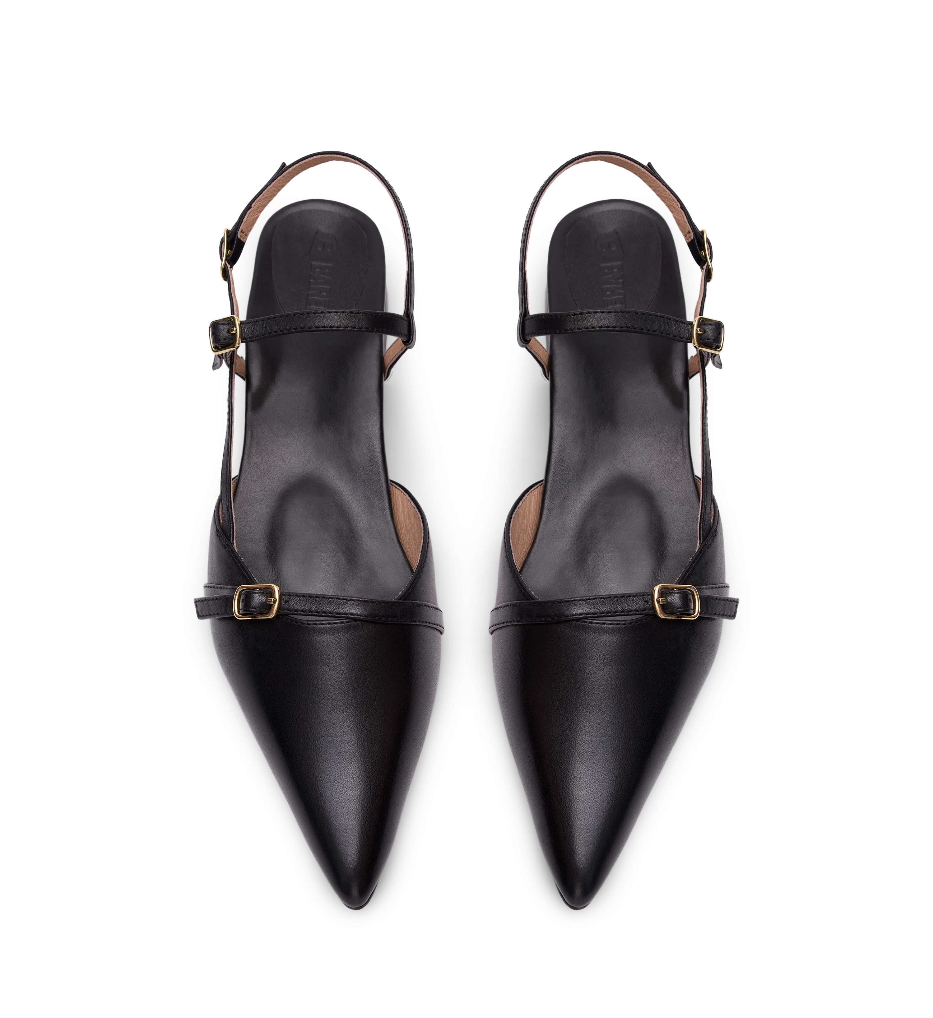 Firecrown 2 Black Leather Flats