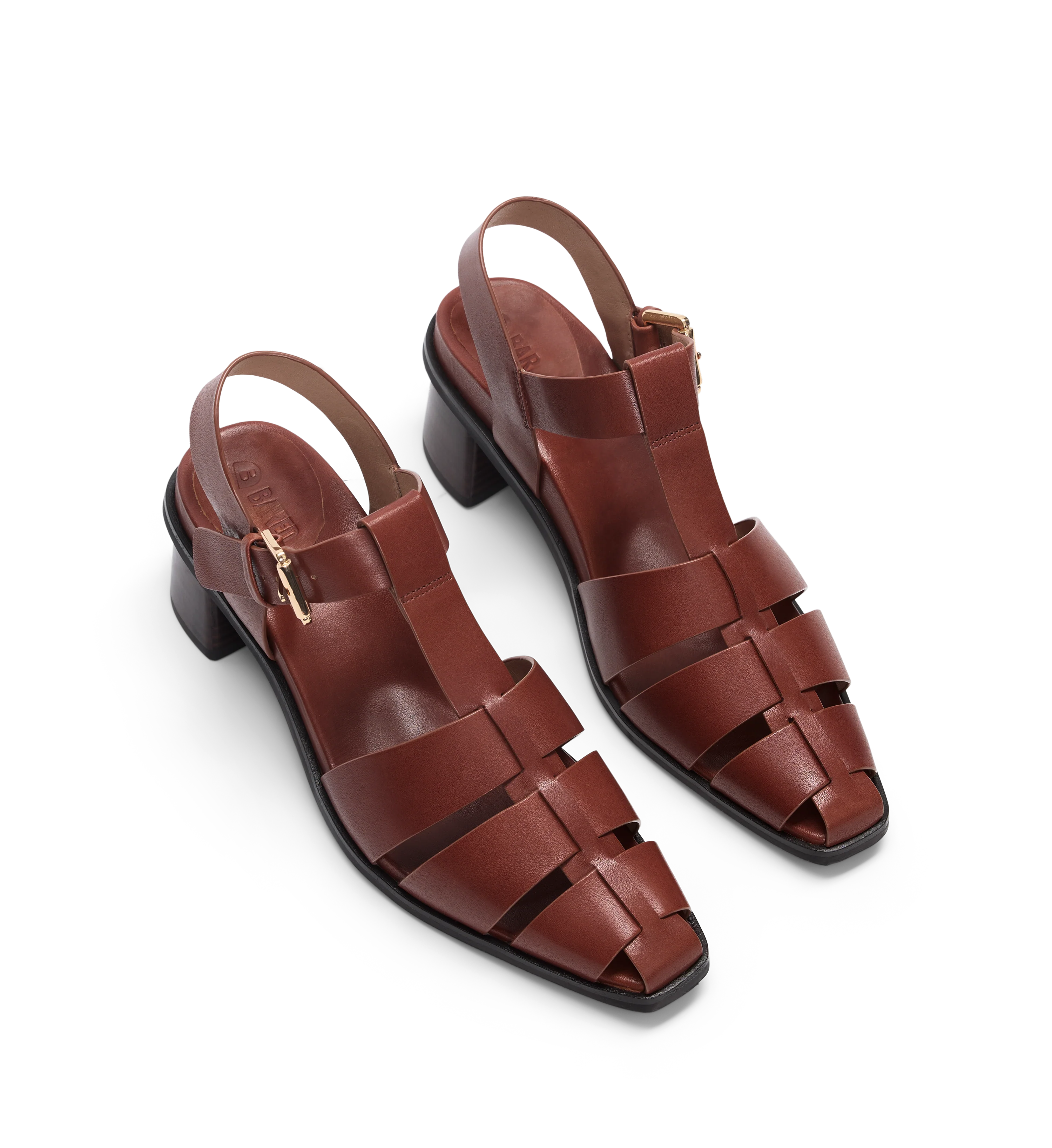 Cardellina Dark Tan Leather Casual Heels