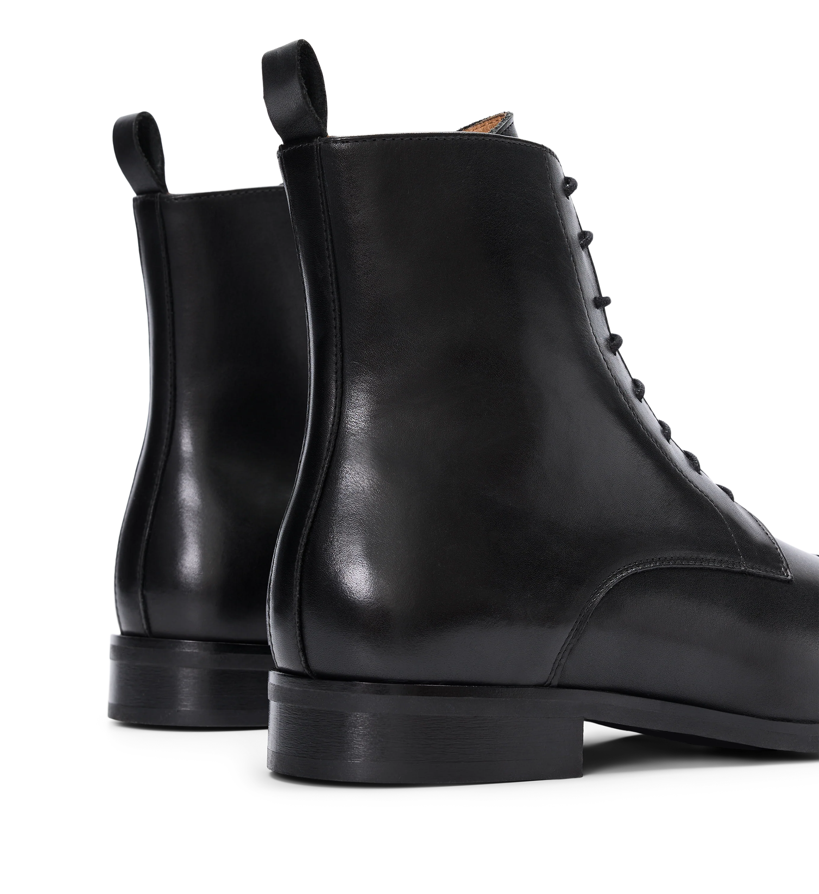 Nobelium Black Leather Men's Boots