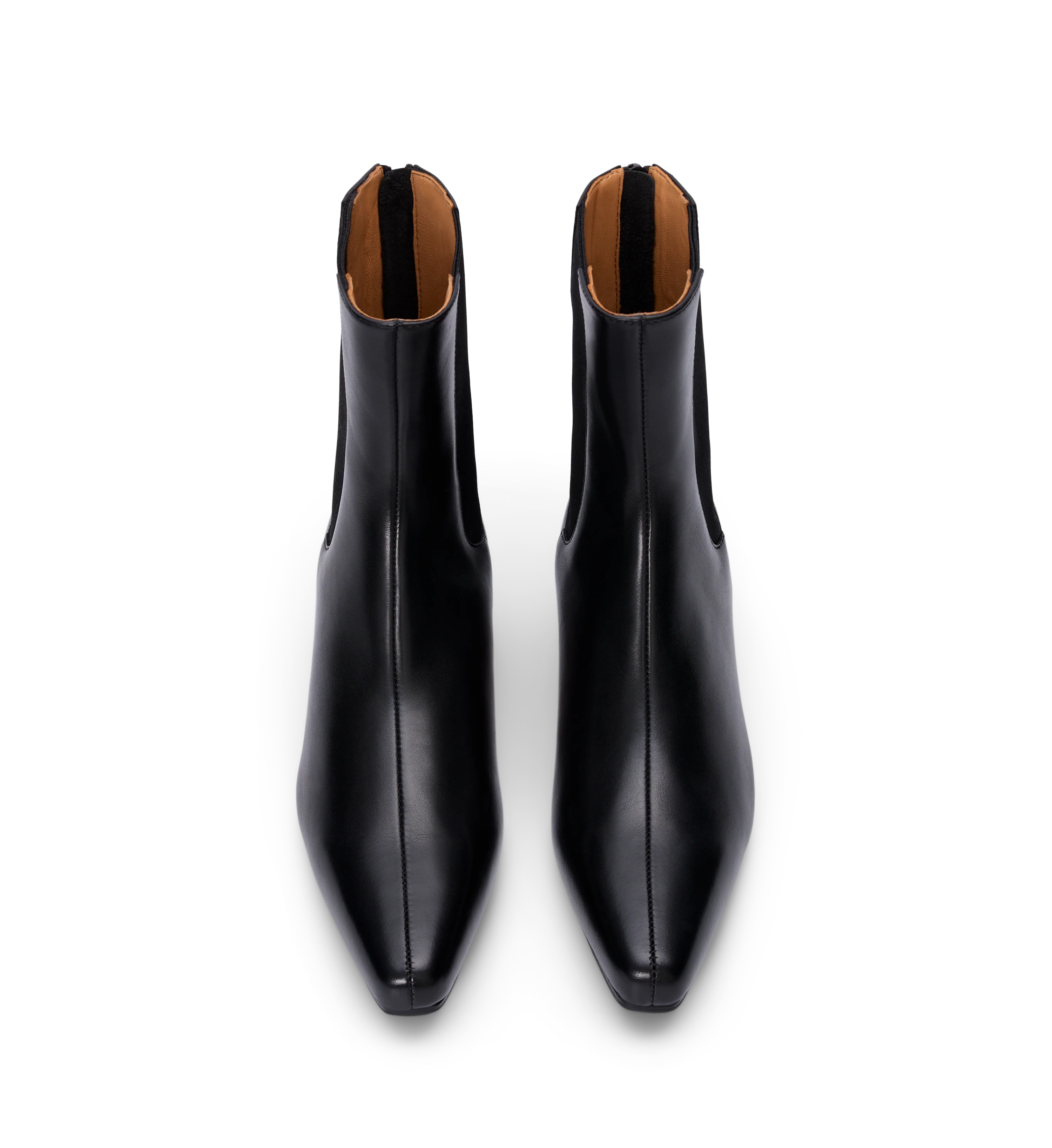 Comet Black Leather Ankle Boots