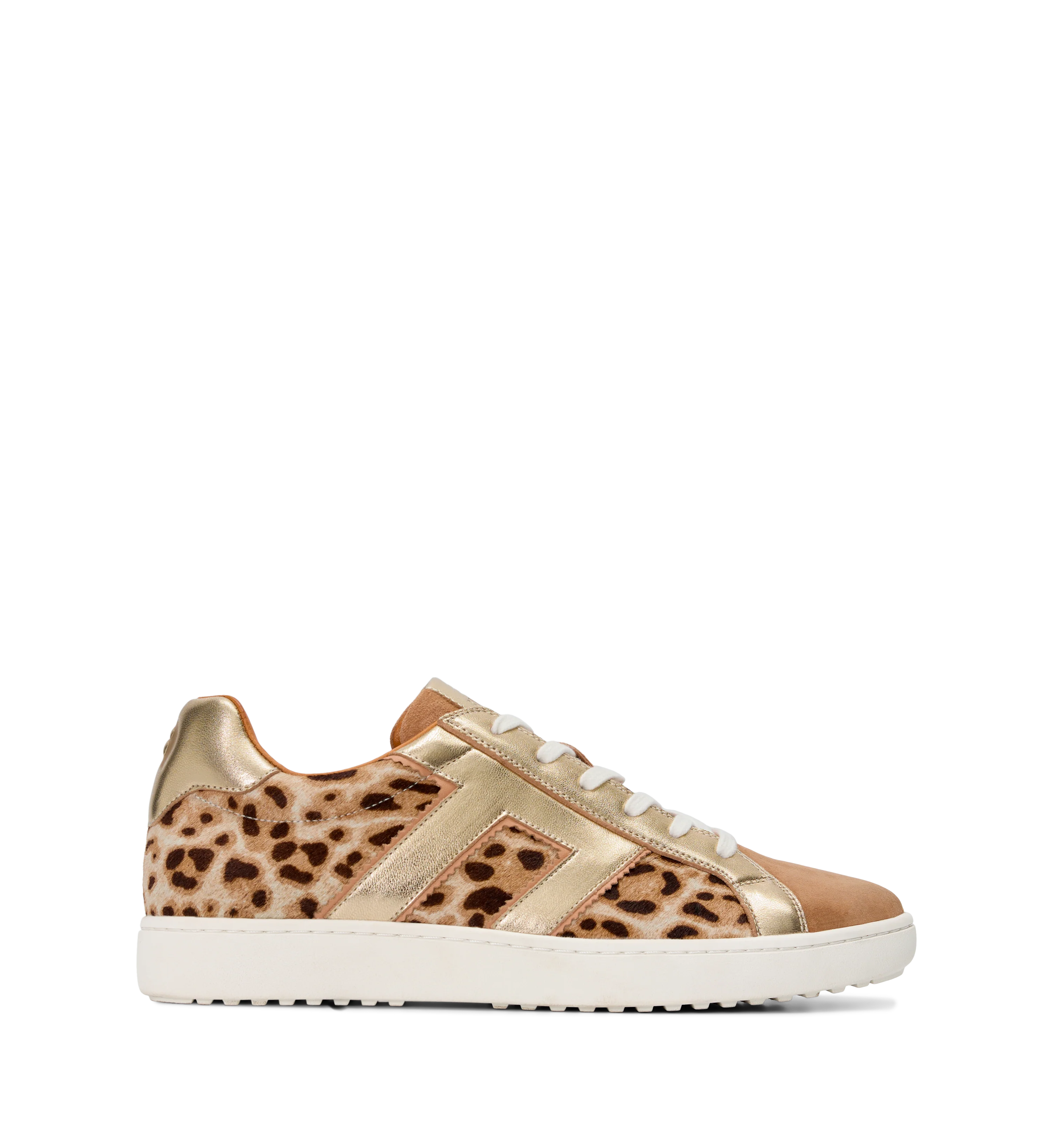 Carib Leopard Mix Leather & Suede Sneakers