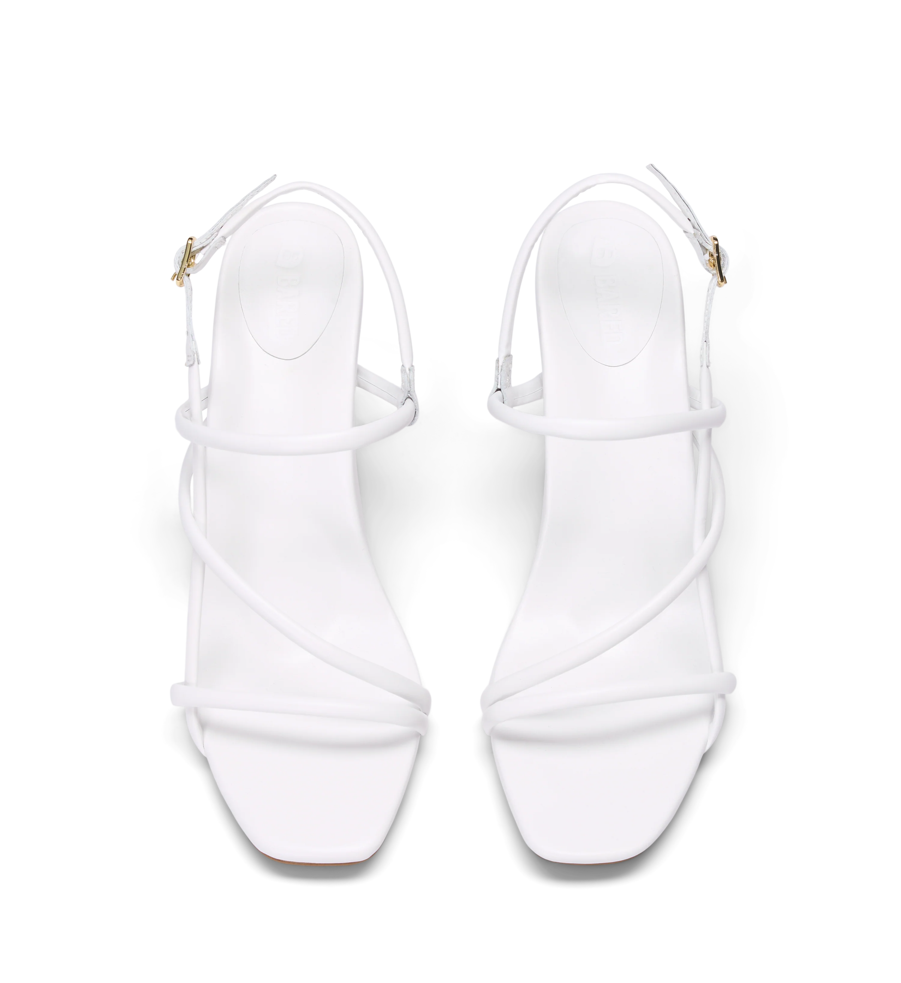 Godwit White Leather High Heels