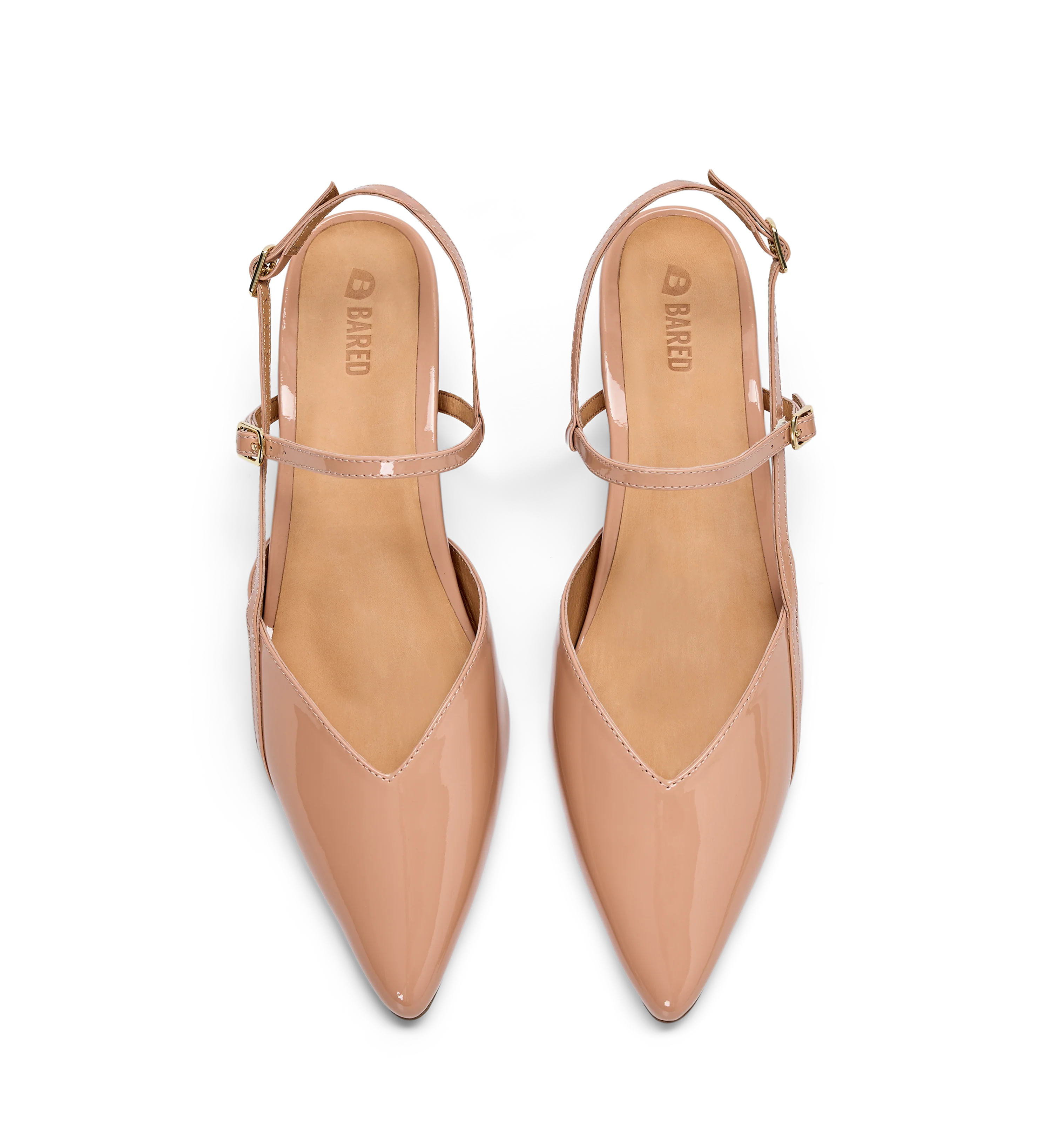 Nene 2 Blush Patent Leather Low Heels