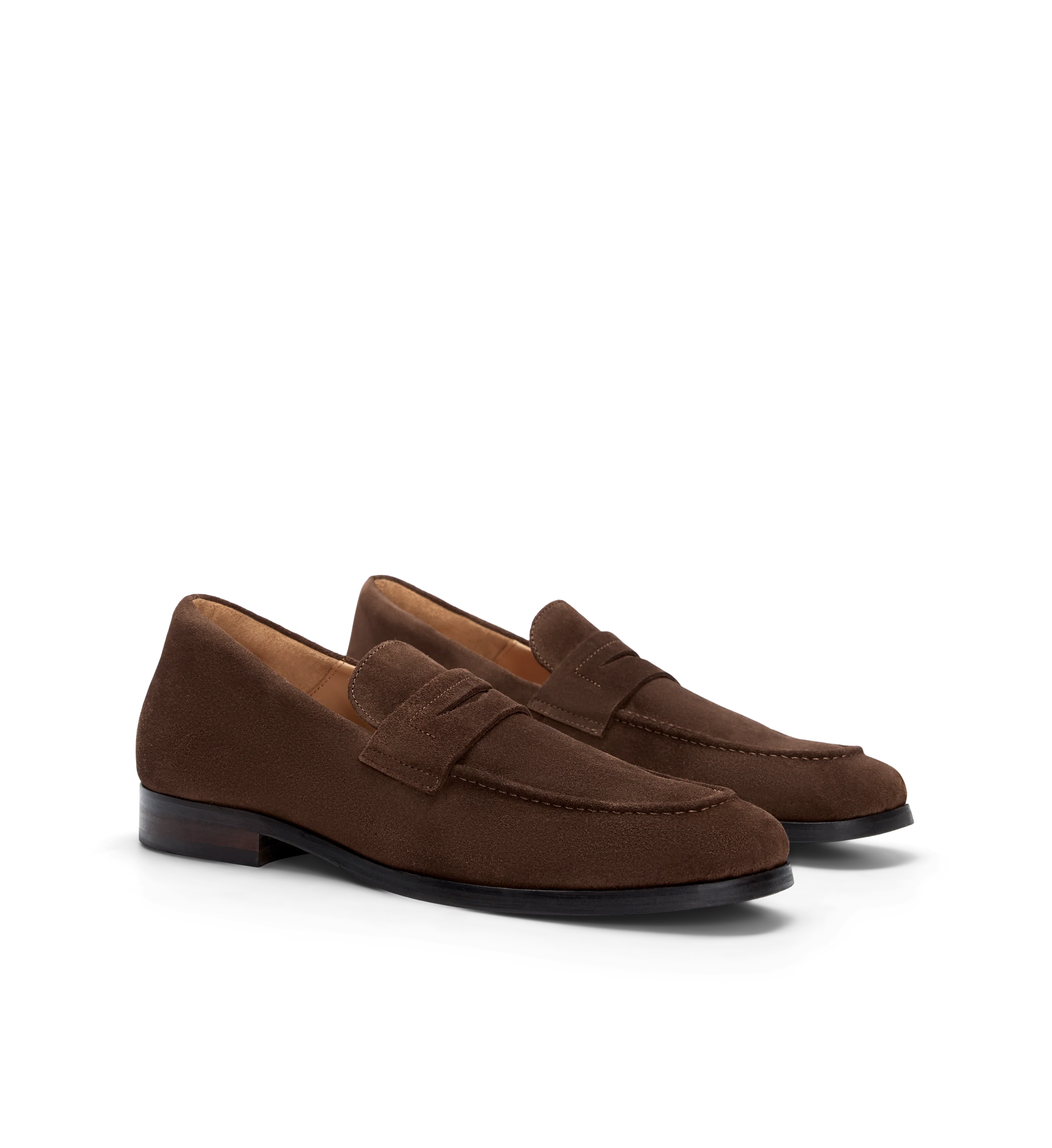 Samarium Brown Suede Loafers