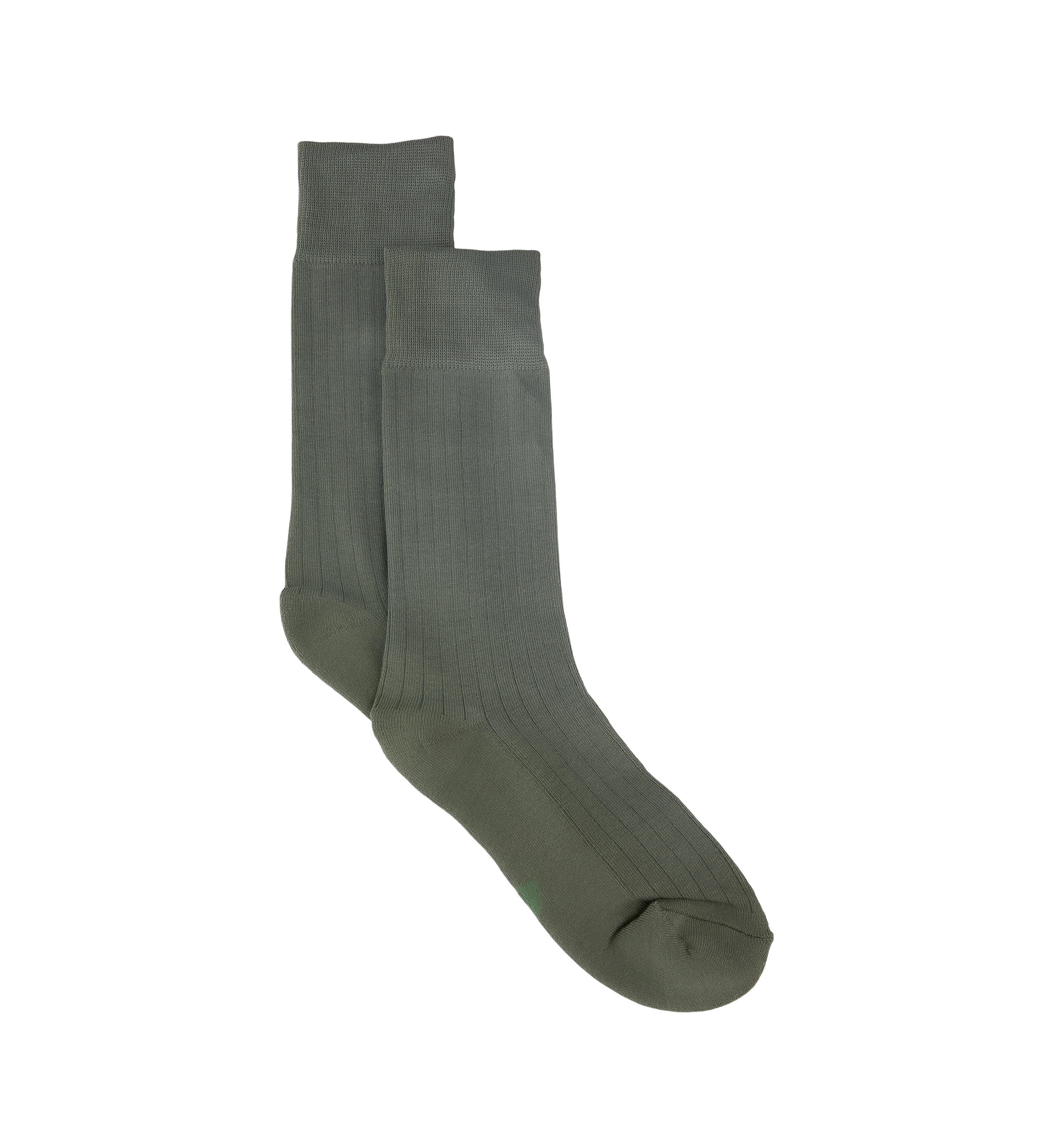 Mens Crew Socks 2pk Khaki Cotton Blend
