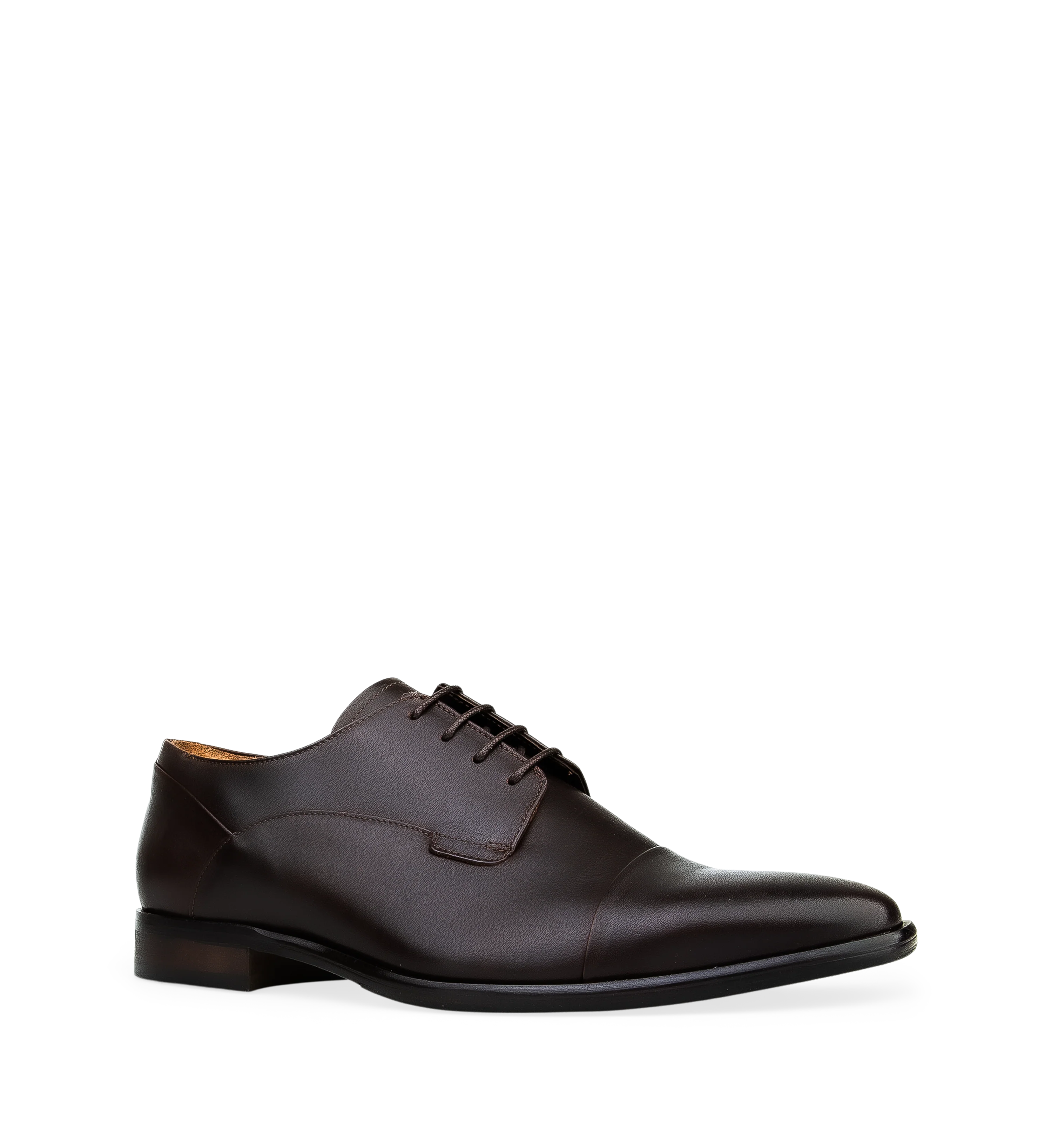 Osmium Brown Leather Lace Up Dress Shoes