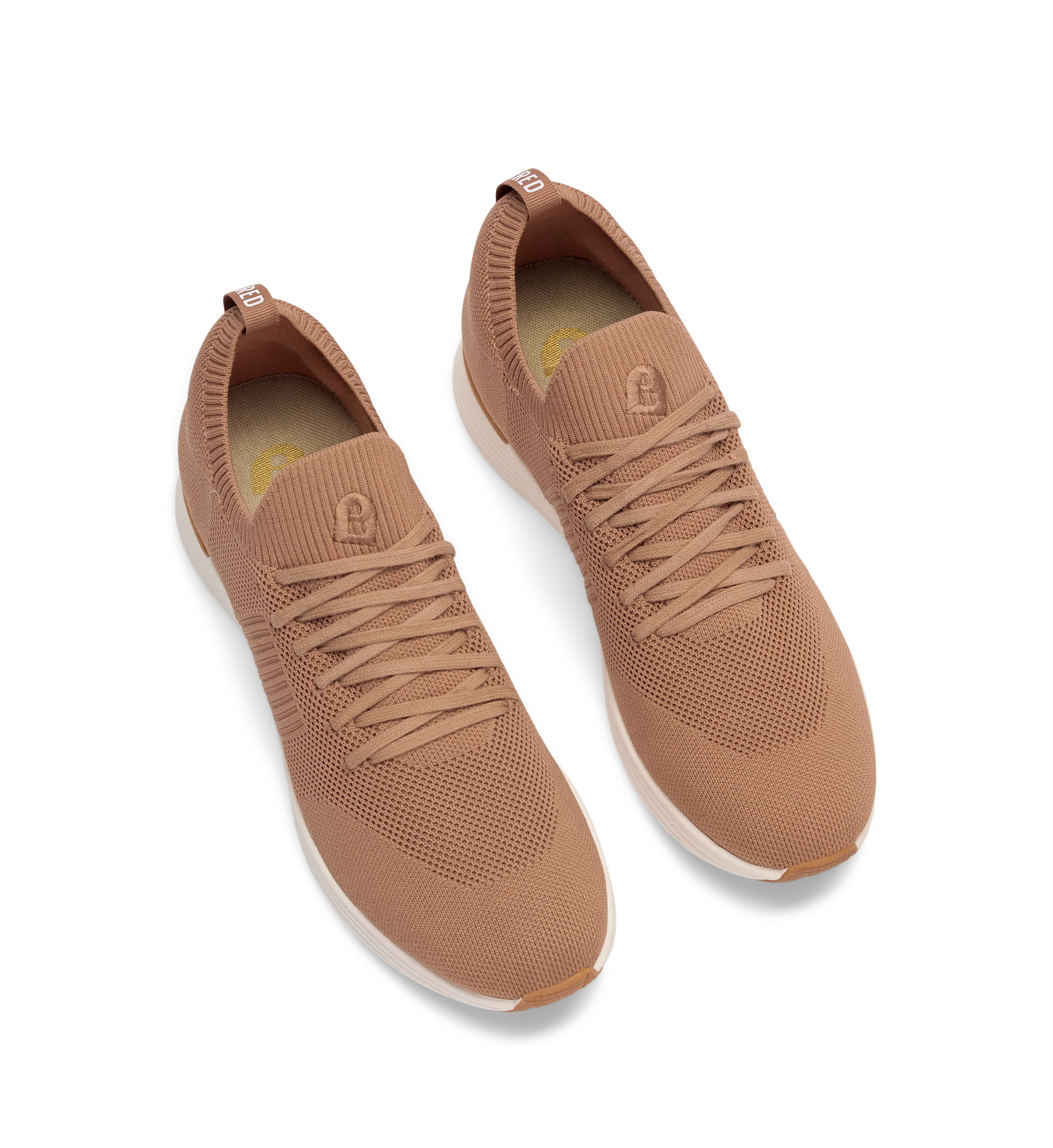 Jinzo Honey Tan Knit Sneakers