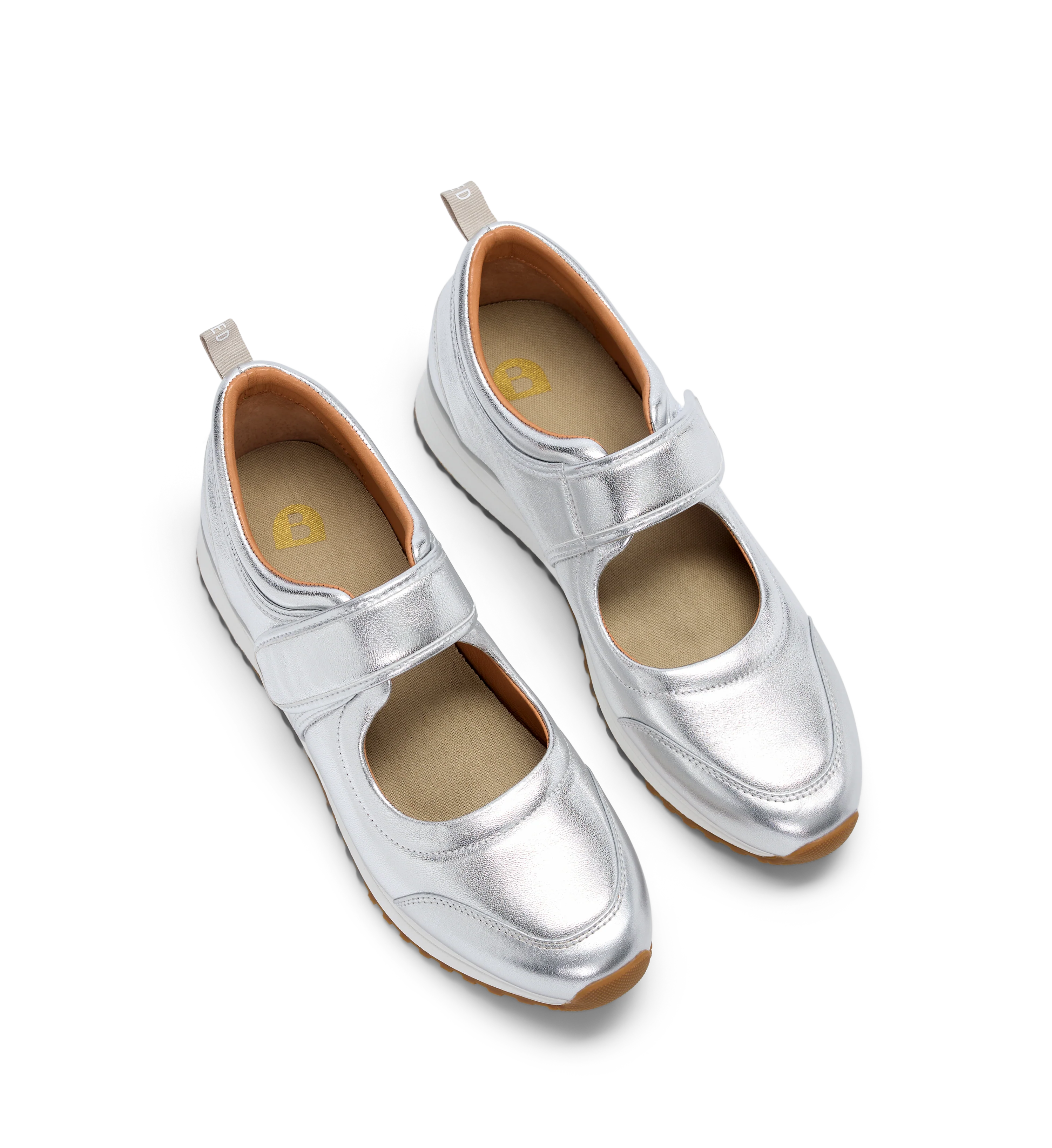 Stonechat Silver Leather Sneakers