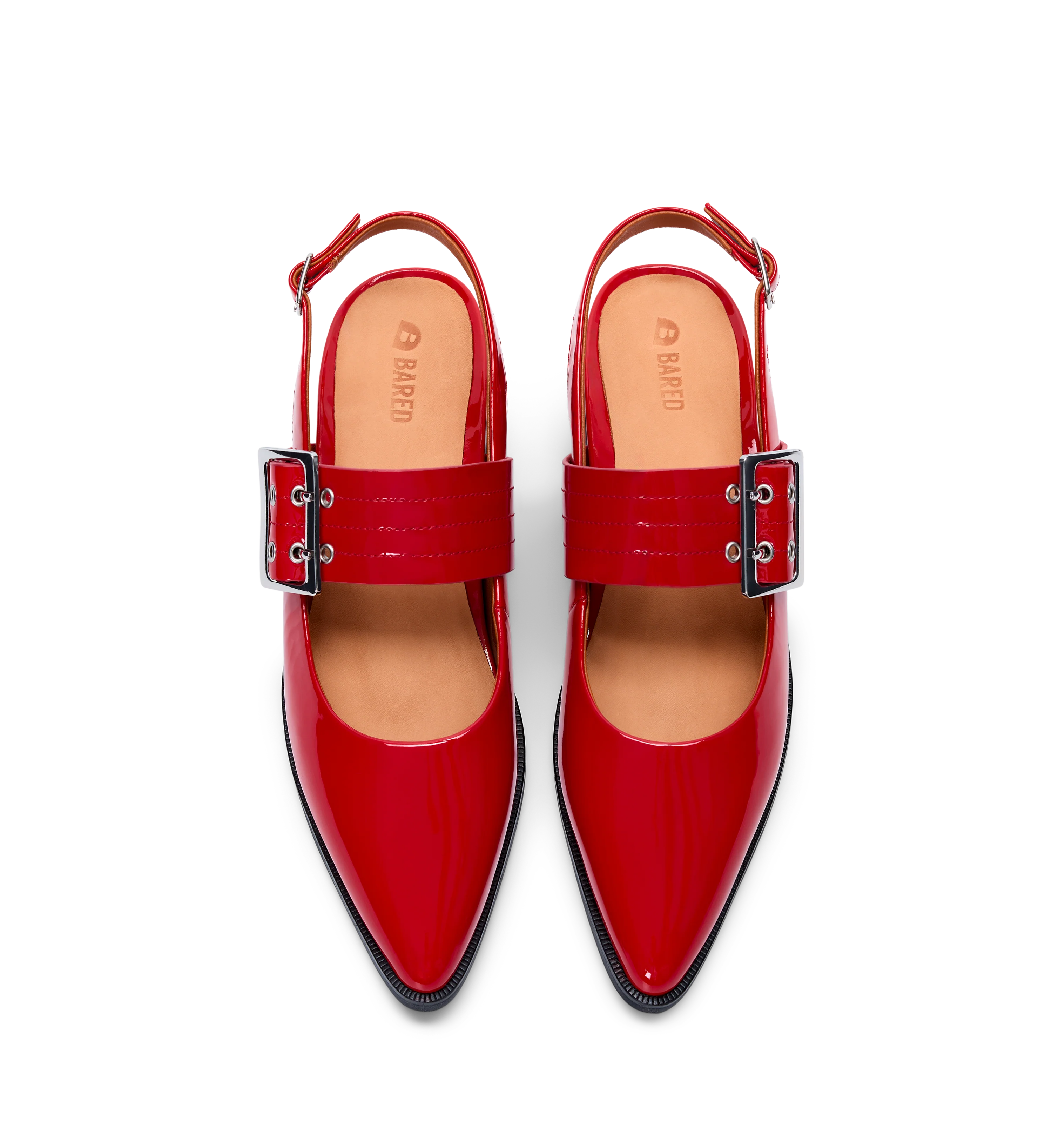 Sunbeam Poppy Red Patent Leather Flats