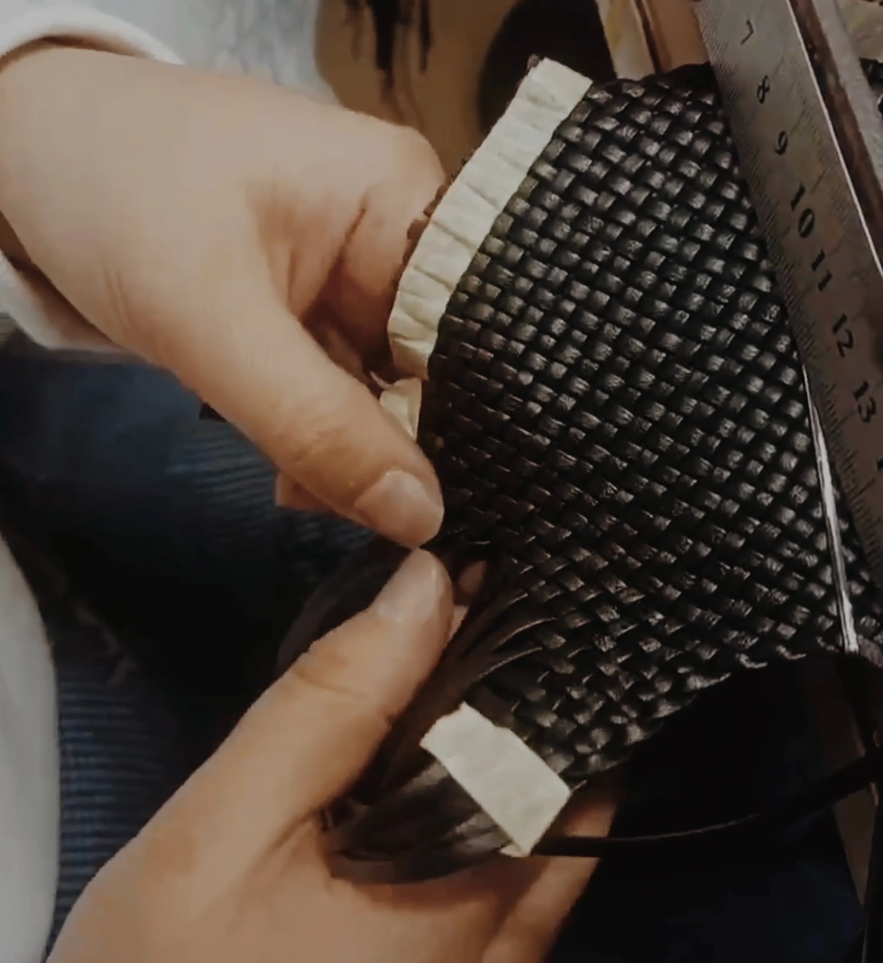 Attila Ecru Leather Low Heels