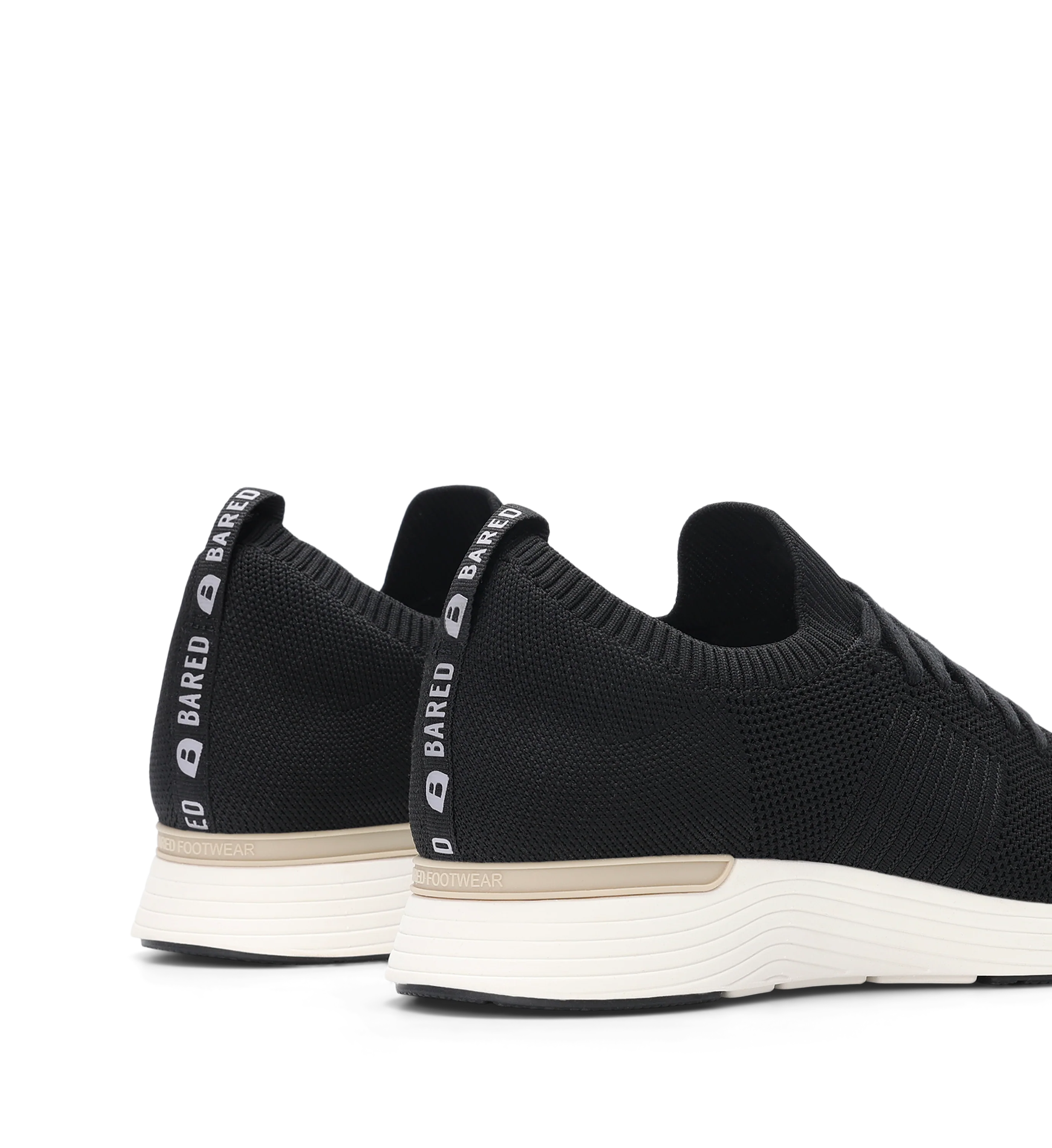 Jinzo Black Knit Sneakers