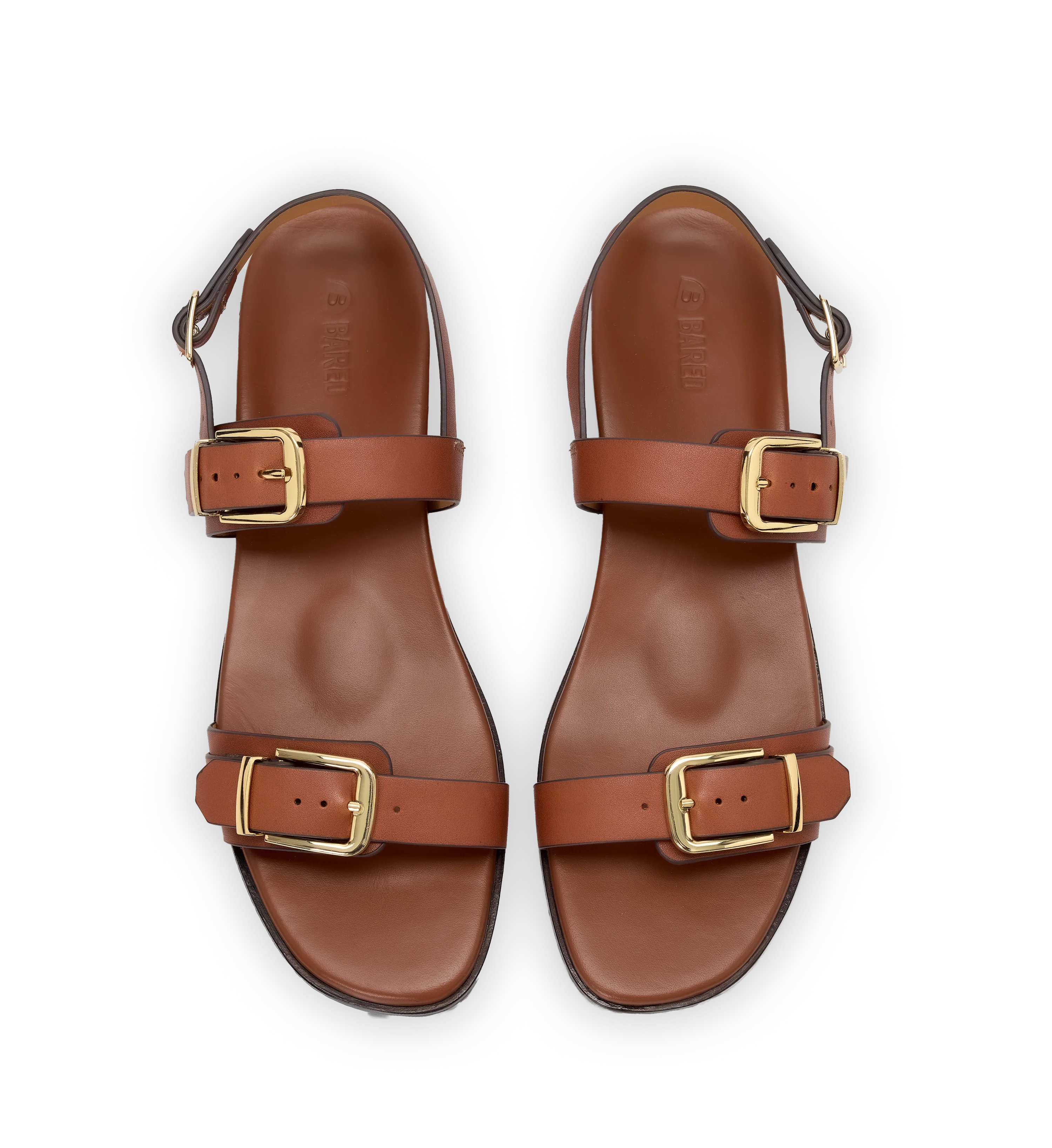 Brubru Tan Leather Sandals