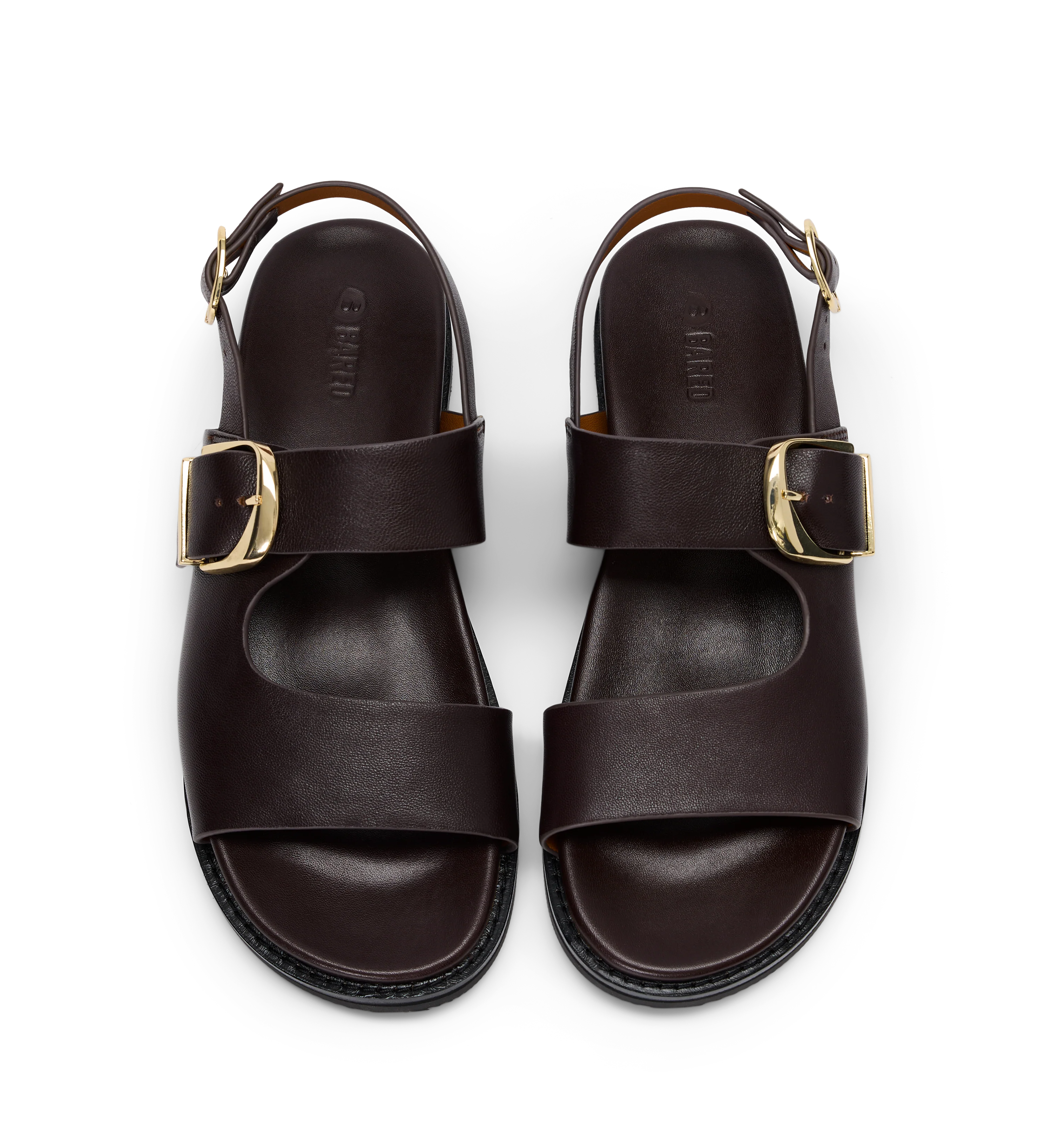 Turnstone Chocolate Brown Leather Chunky Sandals