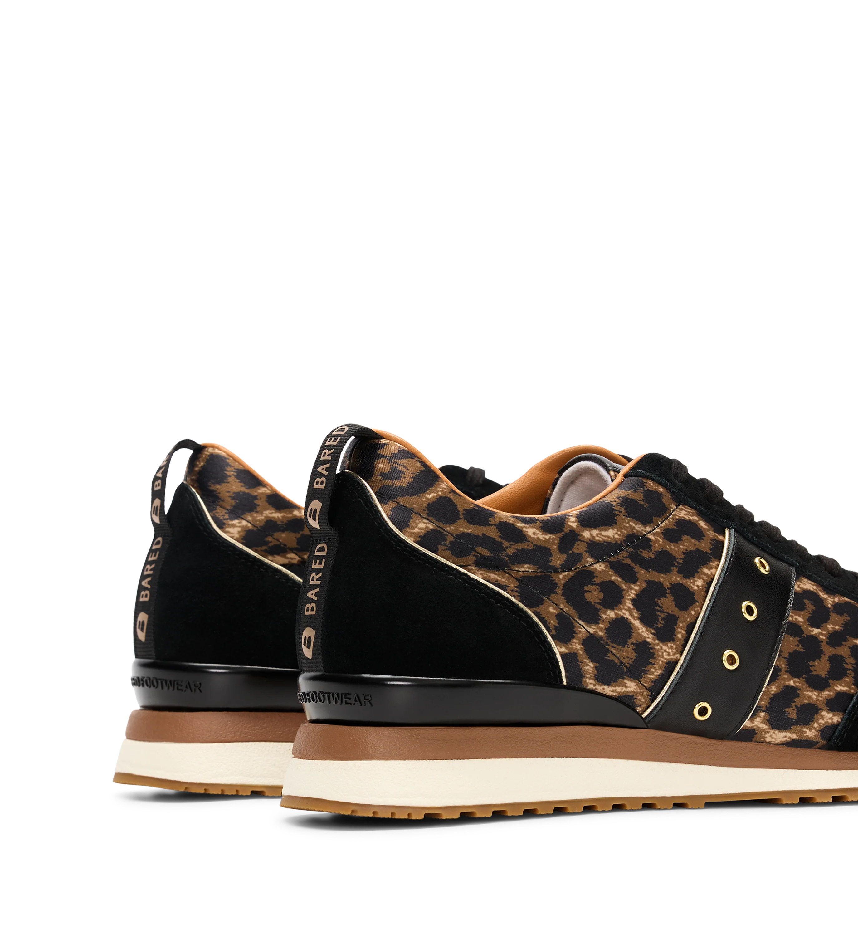 Saker 2 Leopard Print Satin & Suede Sneakers