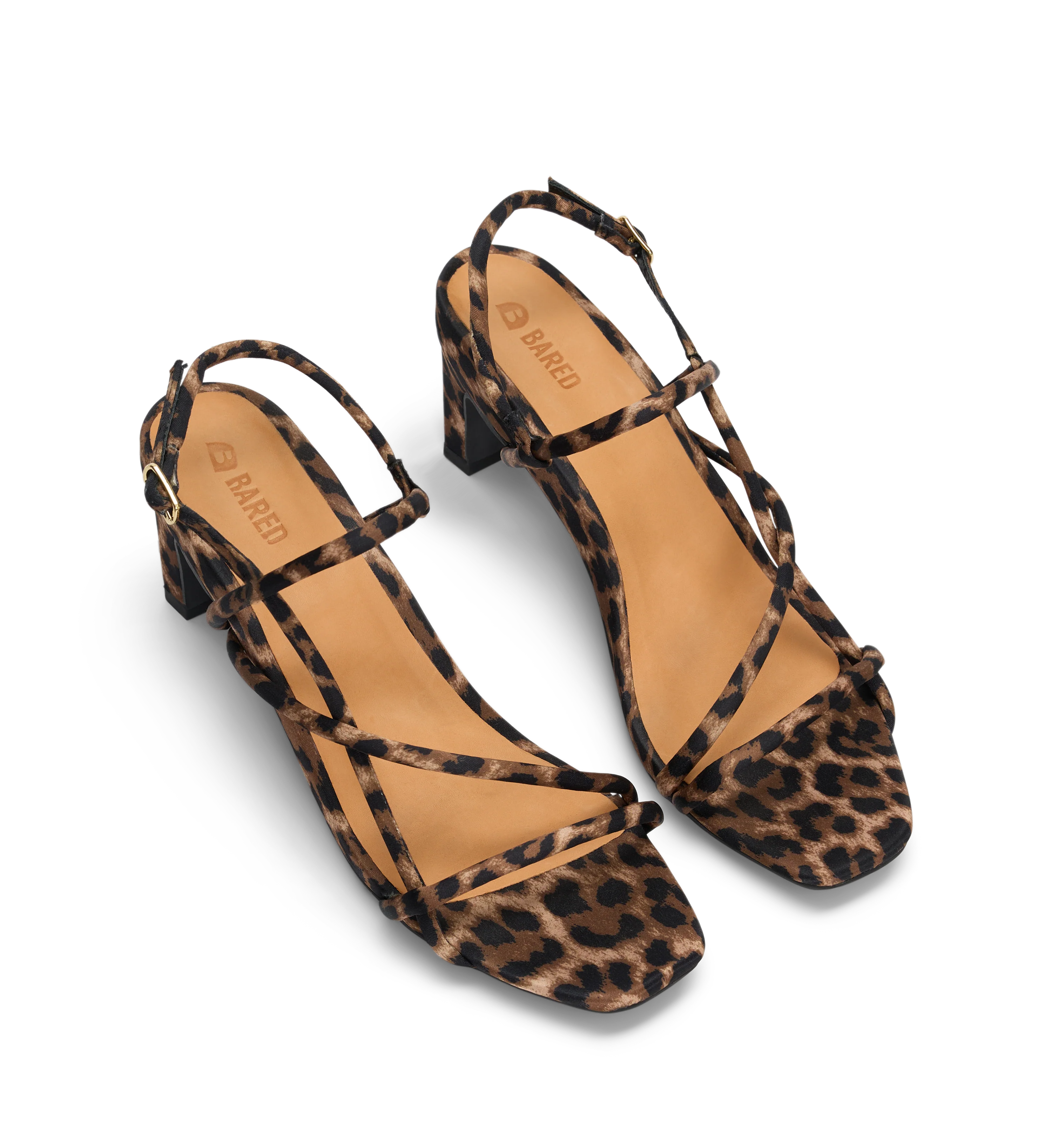 Towhee Leopard Print Satin Low Heels